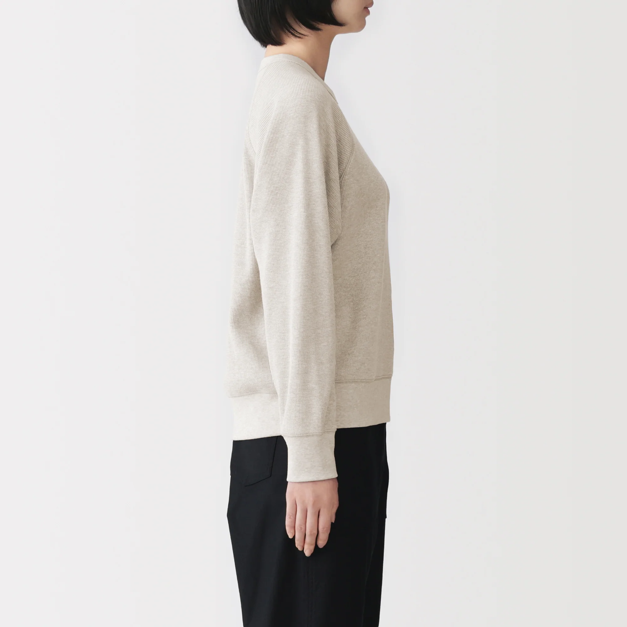 Waffle Crew Neck T-Shirt - Image 29
