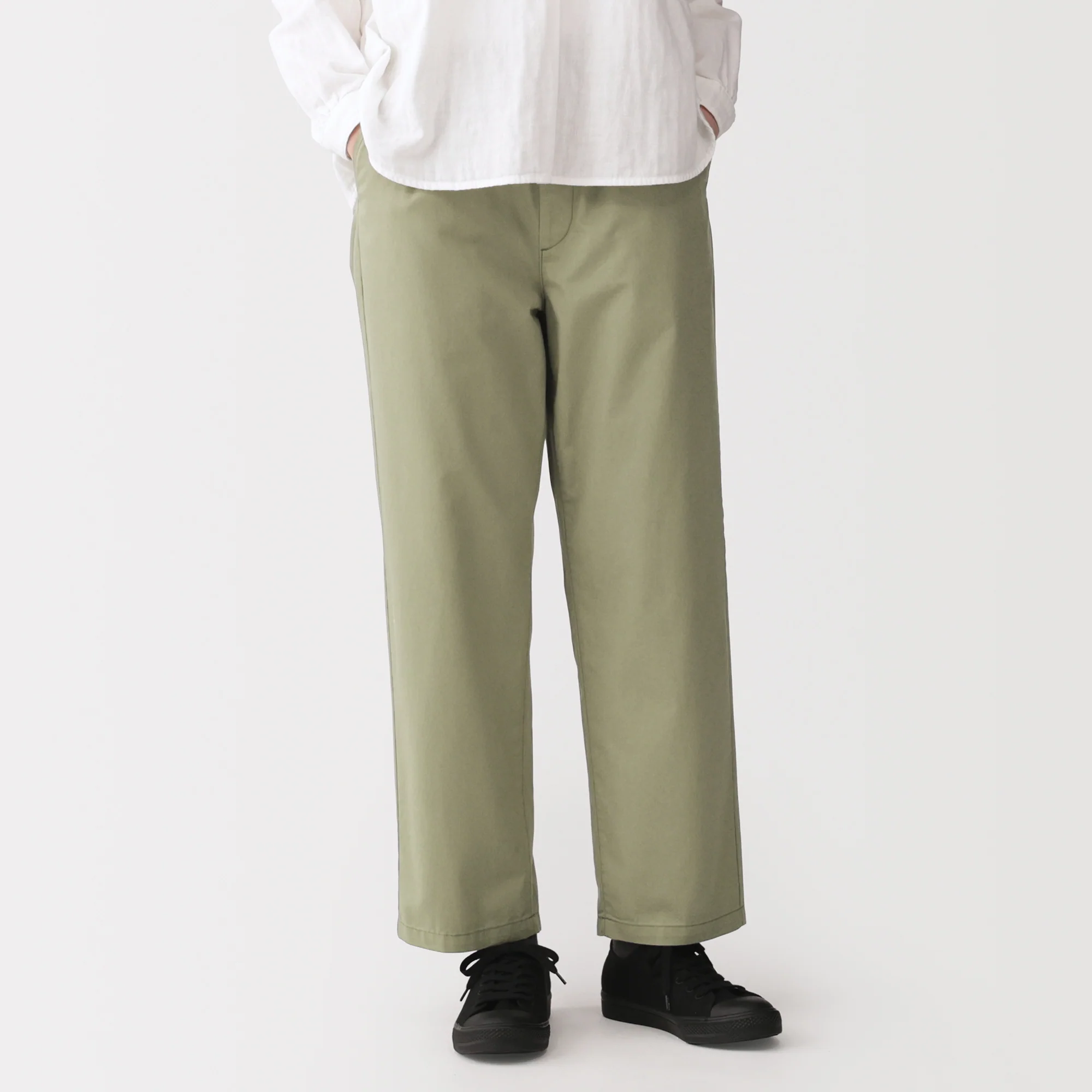 Washed Cotton Easy Pants - Image 4