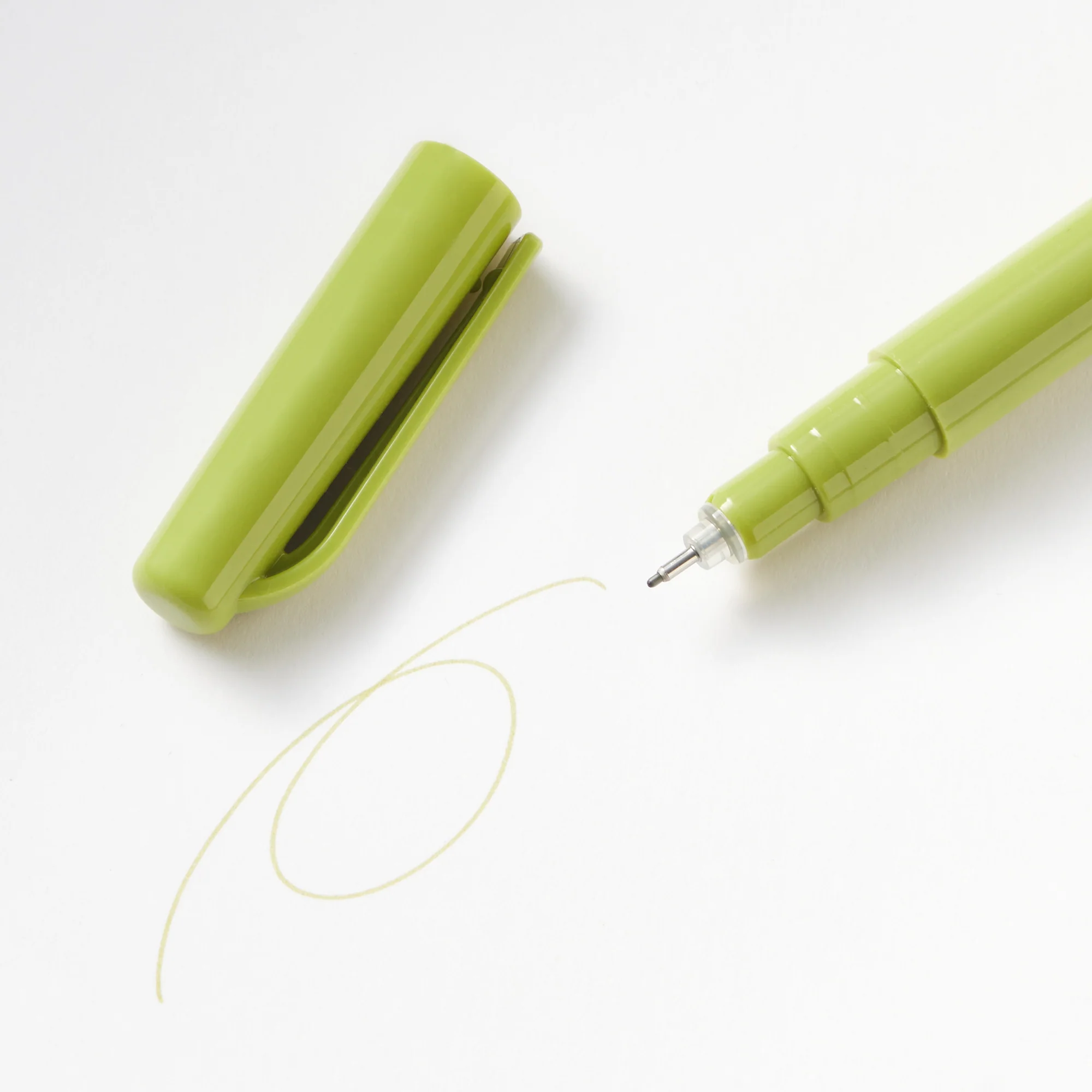 Water Based Fine Tip Pen - Olive Green - Image 2
