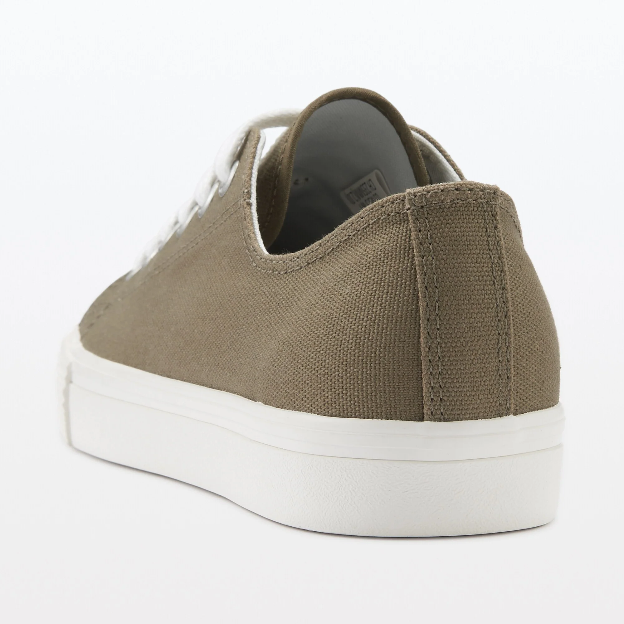 Water Repellent Cushioned Sneakers with Laces Olive Green - Image 8