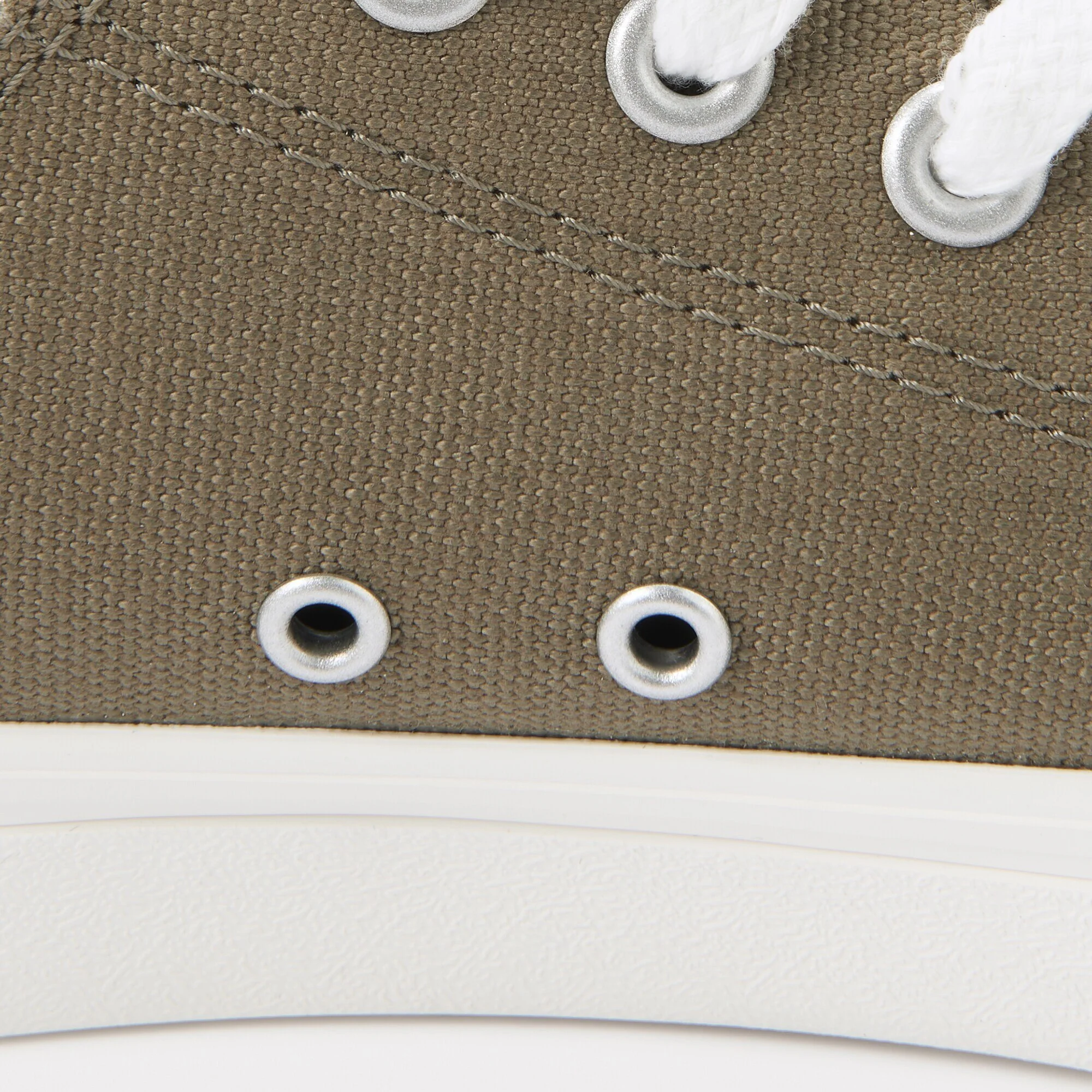 Water Repellent Cushioned Sneakers with Laces Olive Green - Image 9