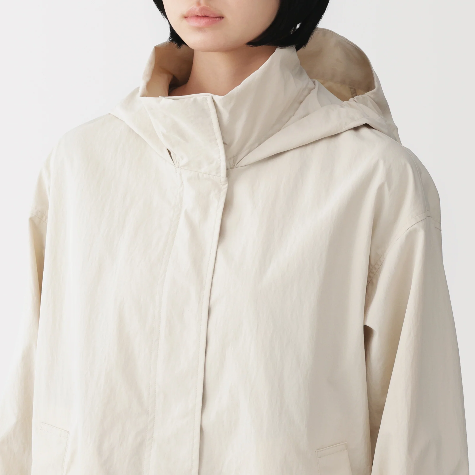 Water Repellent Hooded Long Coat - Image 17