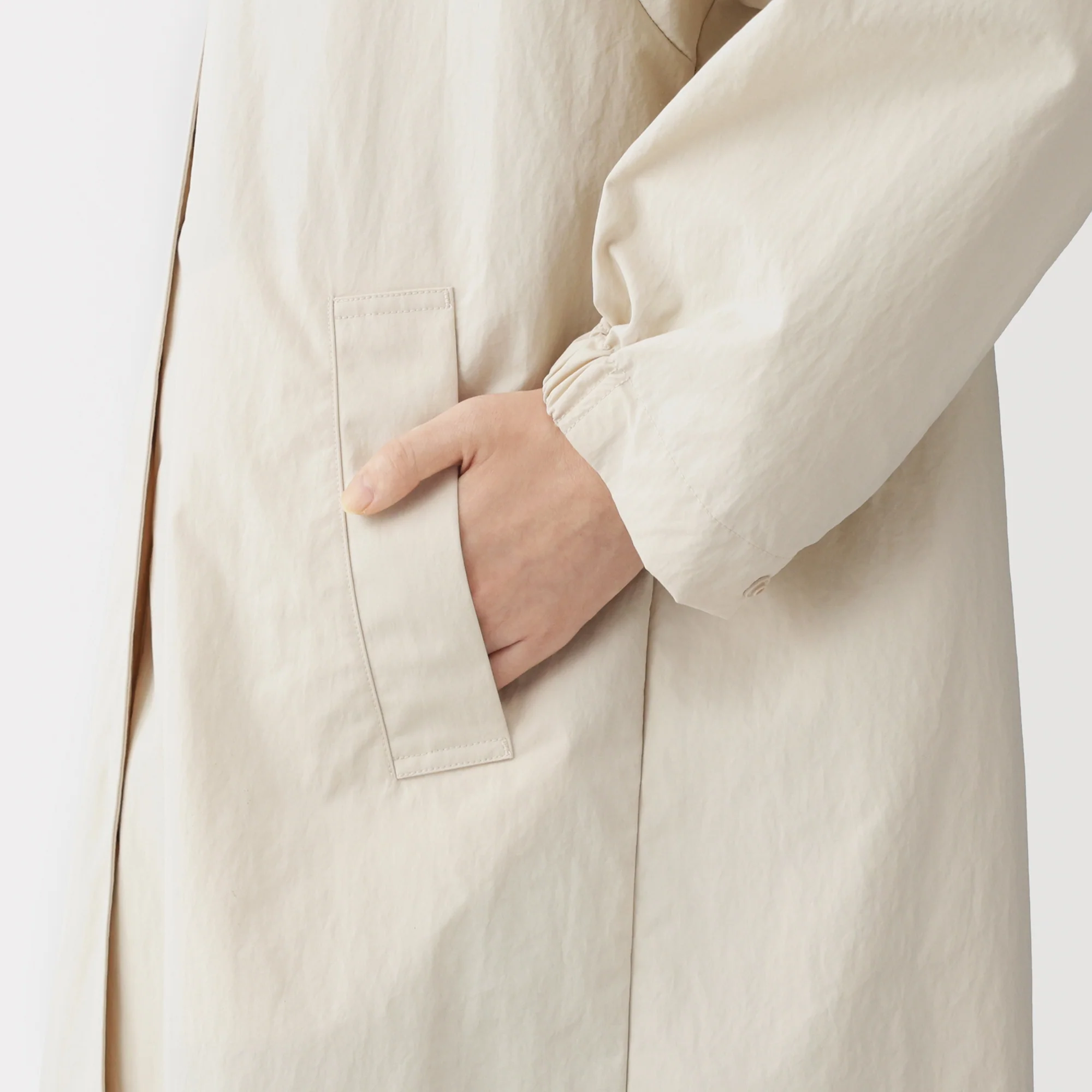 Water Repellent Hooded Long Coat - Image 18