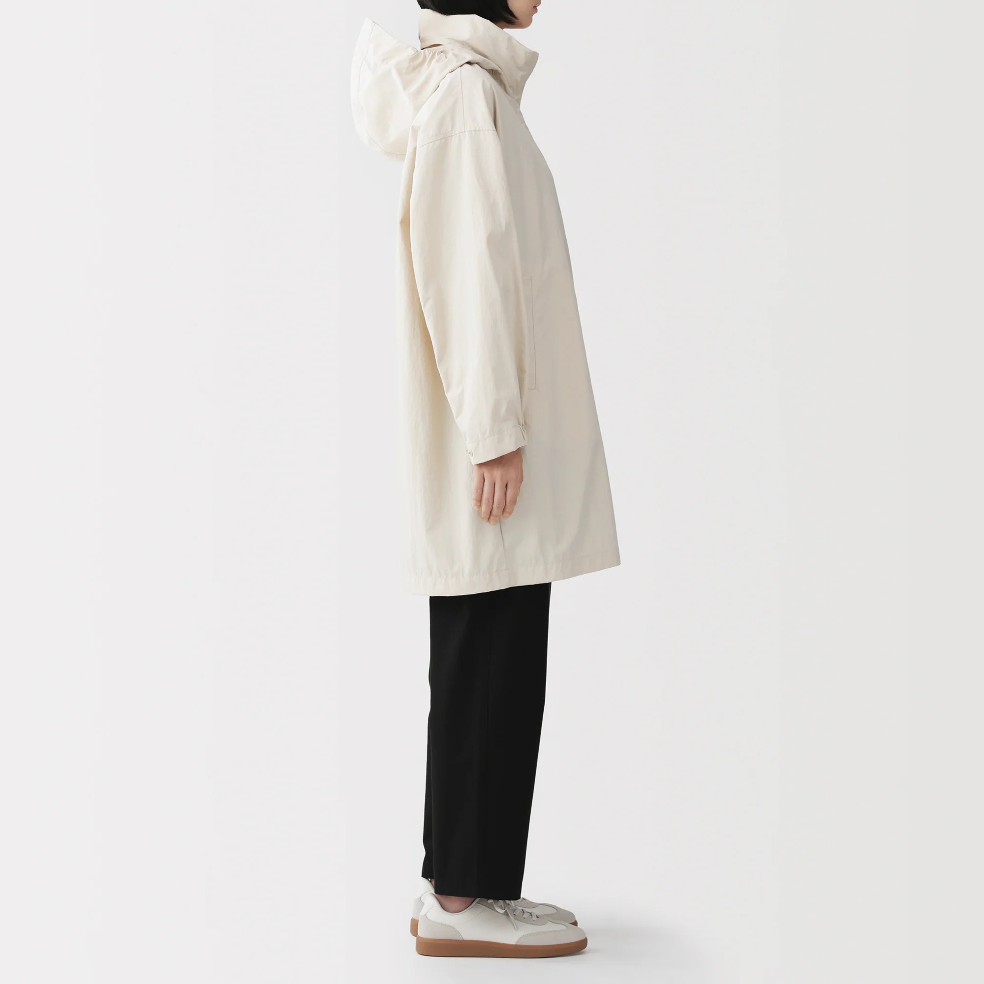 Water Repellent Hooded Long Coat - Image 25