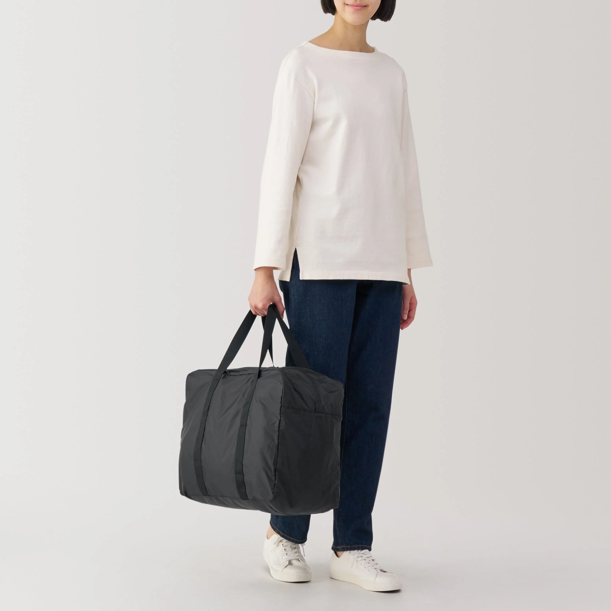Water Repellent Wide Boston Bag