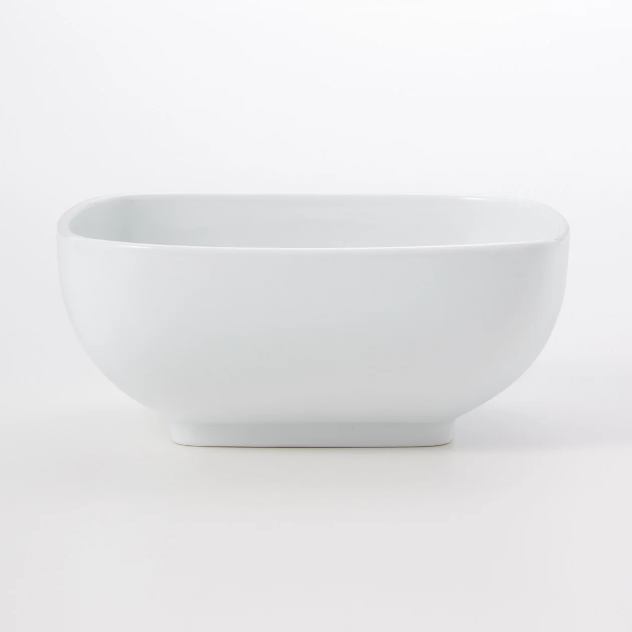White Porcelain Square Bowl - Image 2