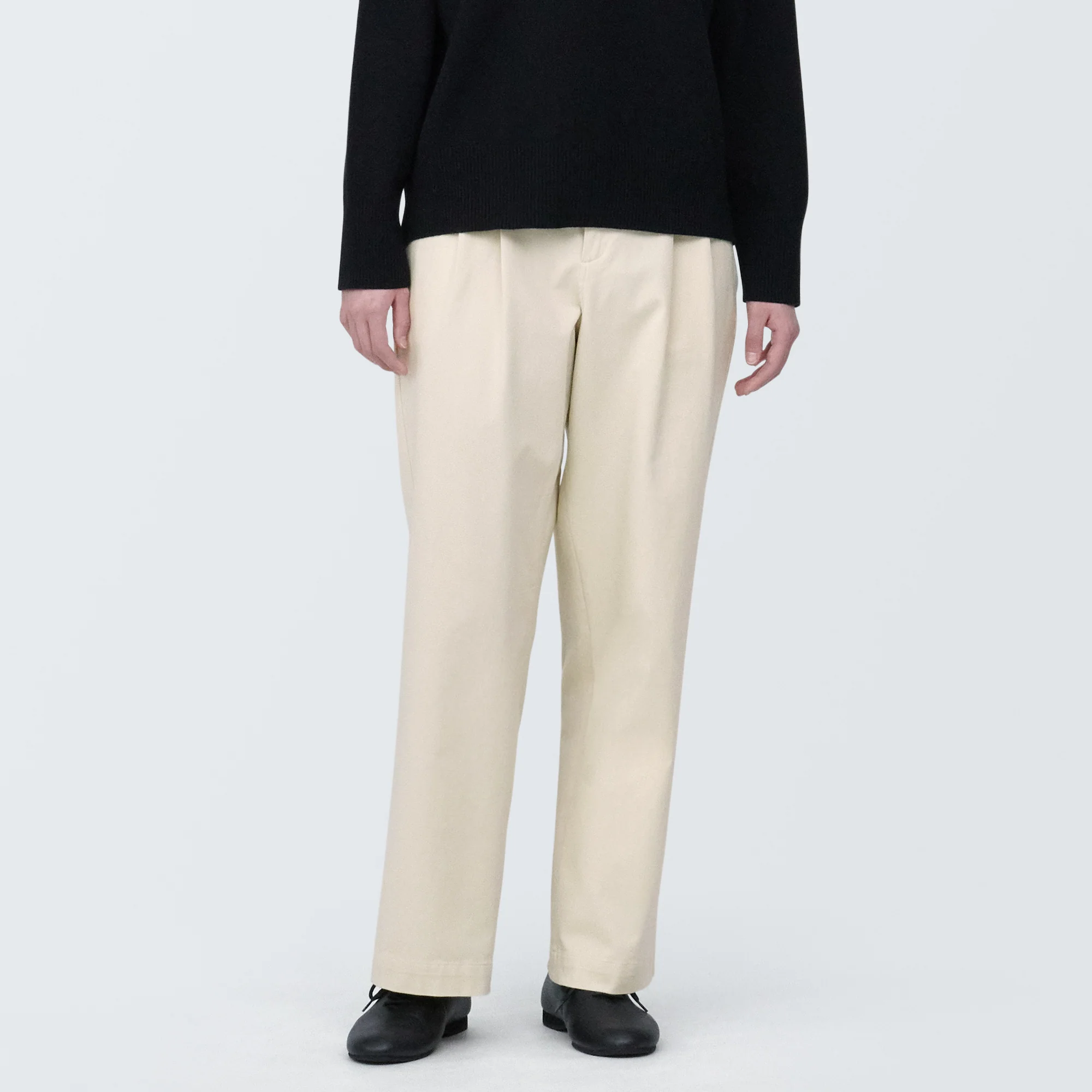 Women's 4-Way Stretch Chino Darted Wide Pants - Image 3