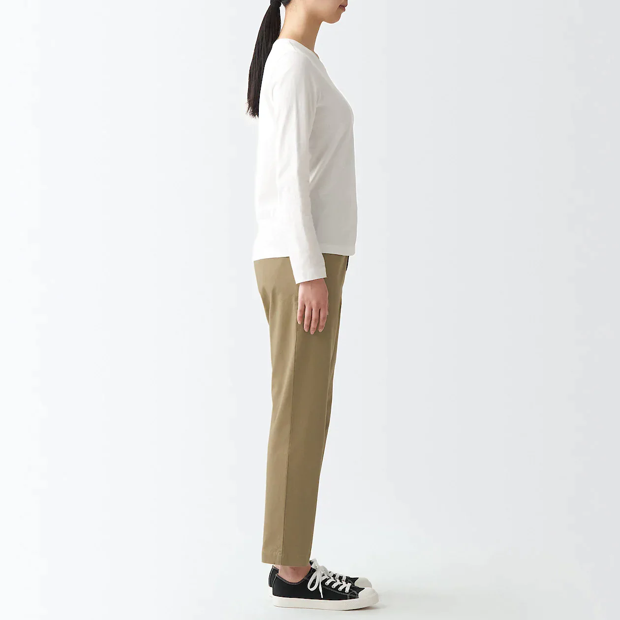 Women's 4-Way Stretch Chino Slim Tapered Pants (L 30inch / 75cm) - Image 4
