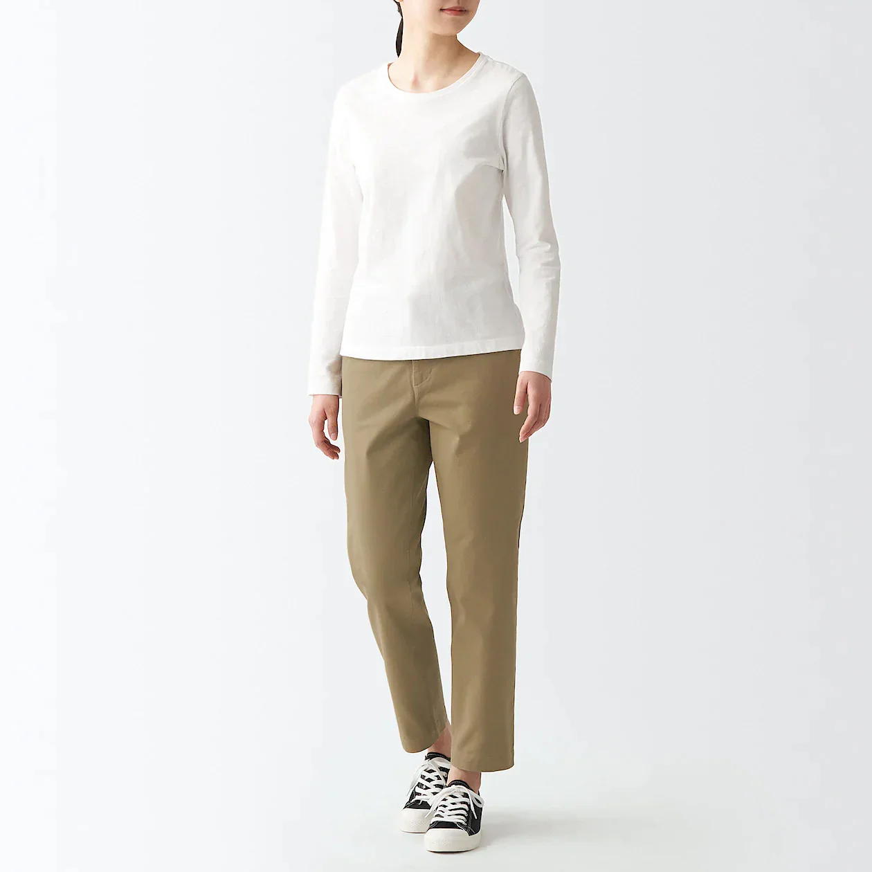 Women's 4-Way Stretch Chino Slim Tapered Pants (L 30inch / 75cm) - Image 6