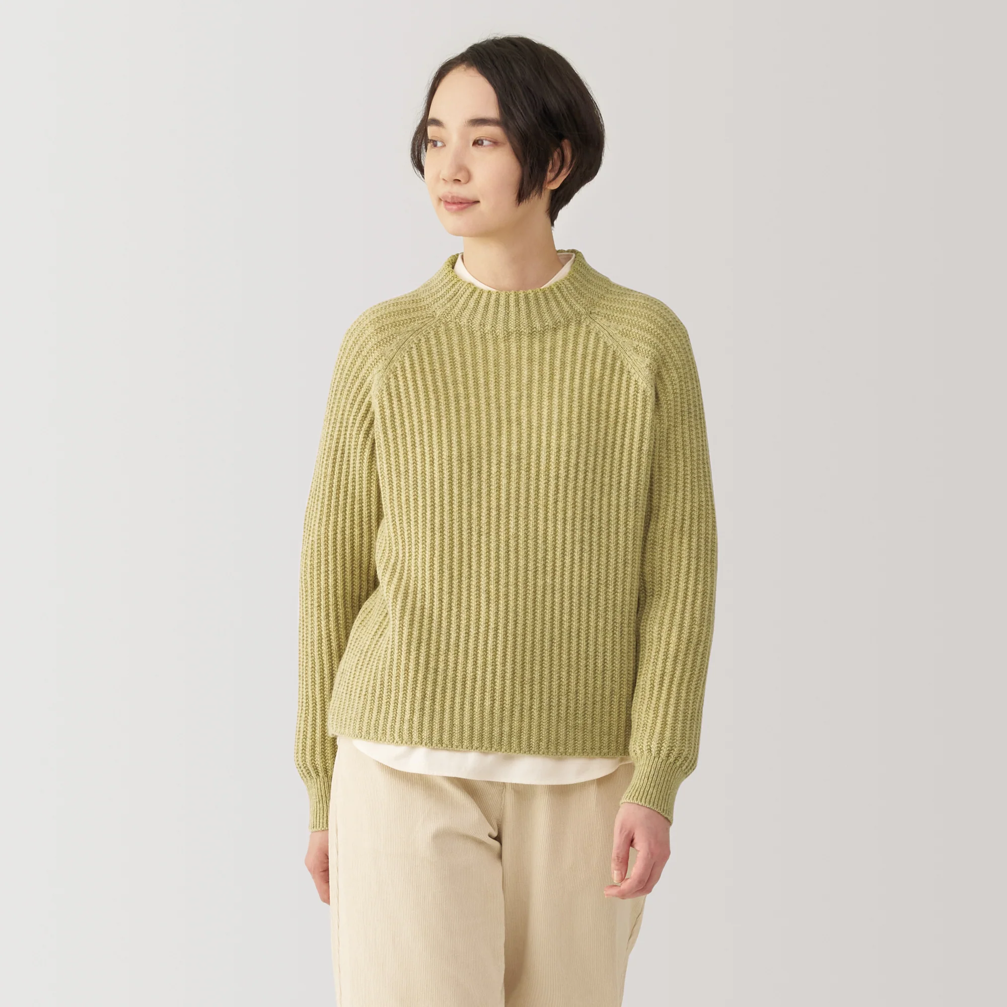 Women's Andes Wool Mock Neck Sweater - Image 3