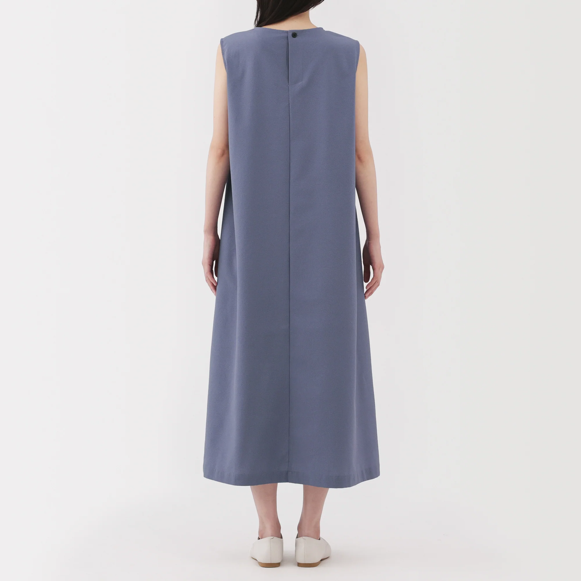 Women's Breathable Seersucker Sleeveless Dress - Image 6