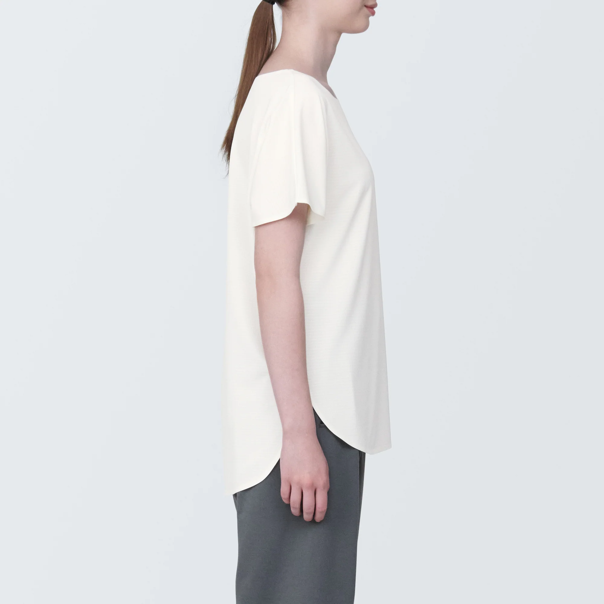 Women's Cool Touch Boat Neck Short Sleeve T-Shirt - Image 14