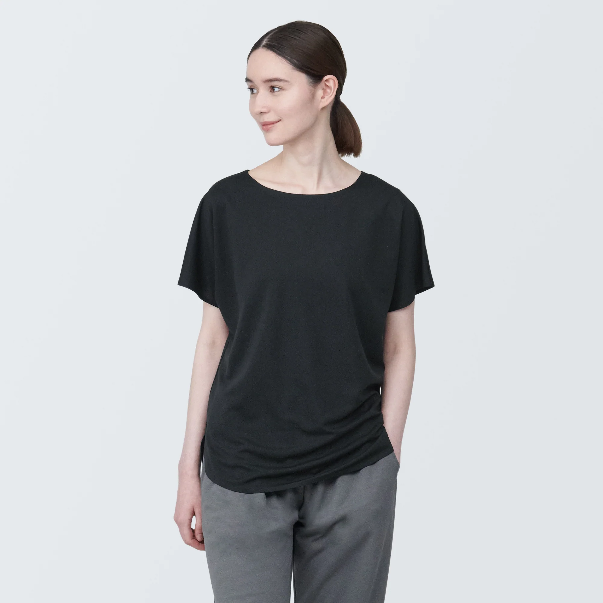 Women's Cool Touch Boat Neck Short Sleeve T-Shirt - Image 48