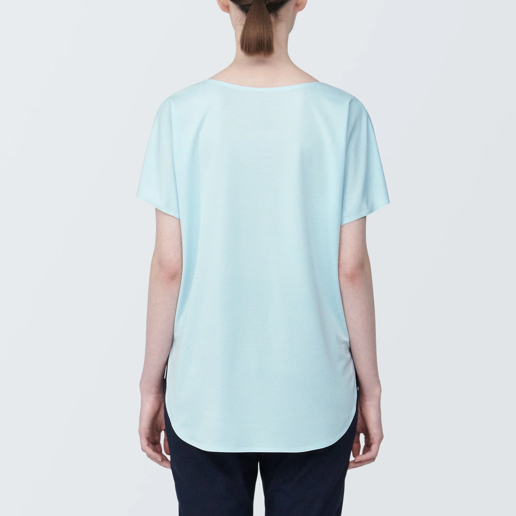 Women's Cool Touch Boat Neck Short Sleeve T-Shirt - Image 6