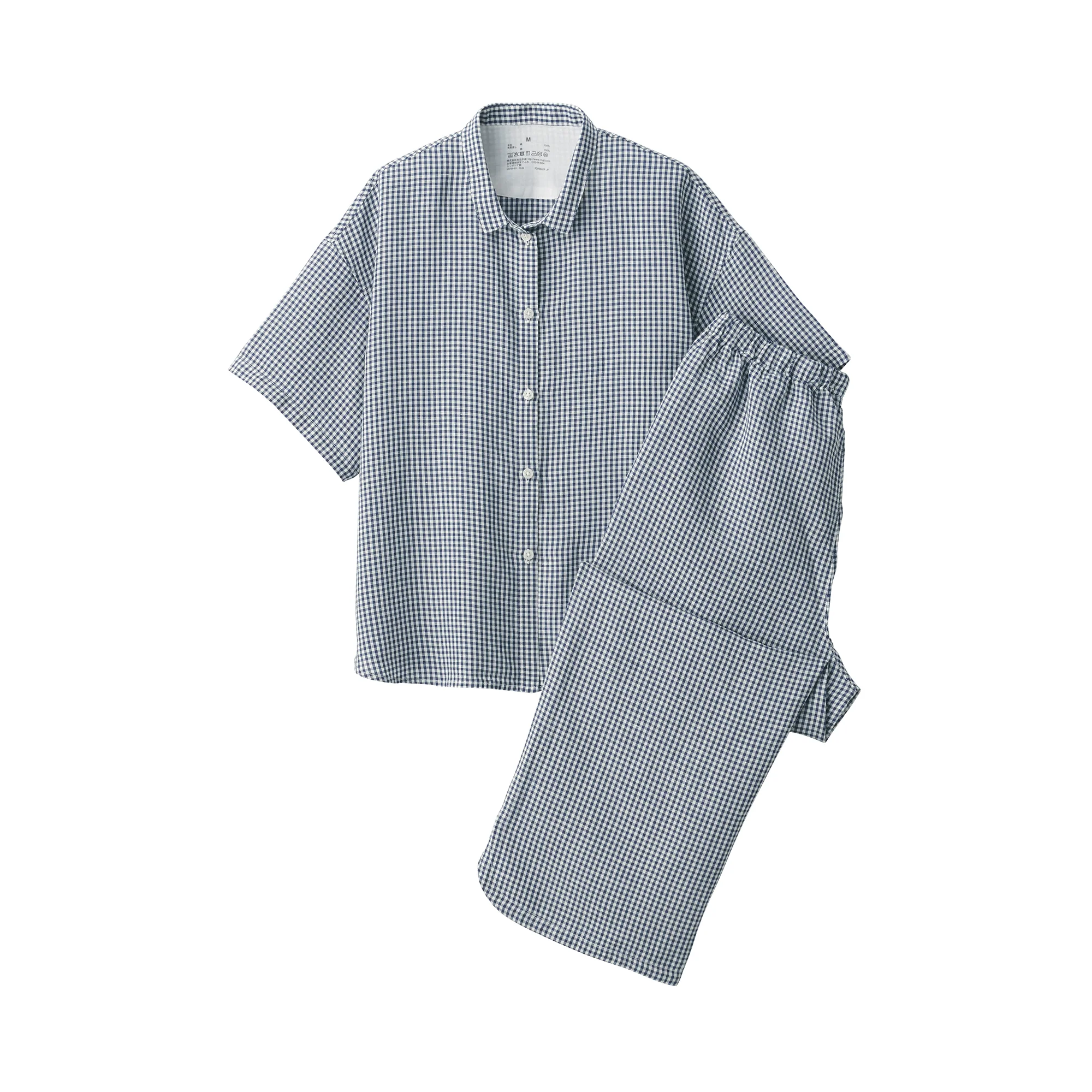 Women's Cool Touch Lyocell Linen Short Sleeve Pajamas - Image 2