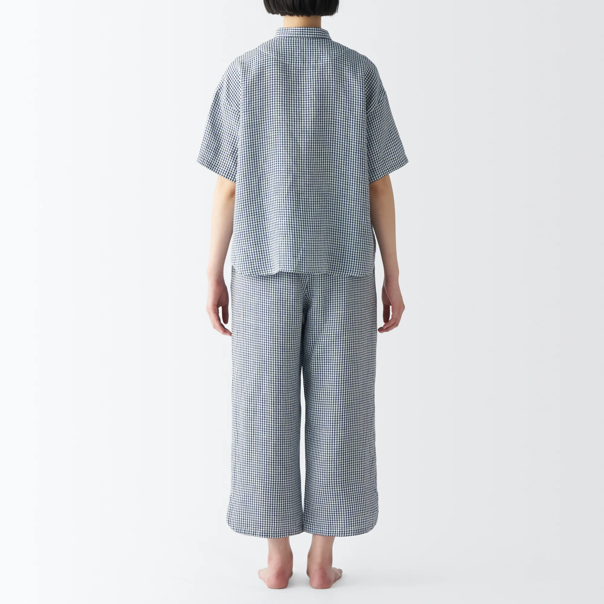 Women's Cool Touch Lyocell Linen Short Sleeve Pajamas - Image 6