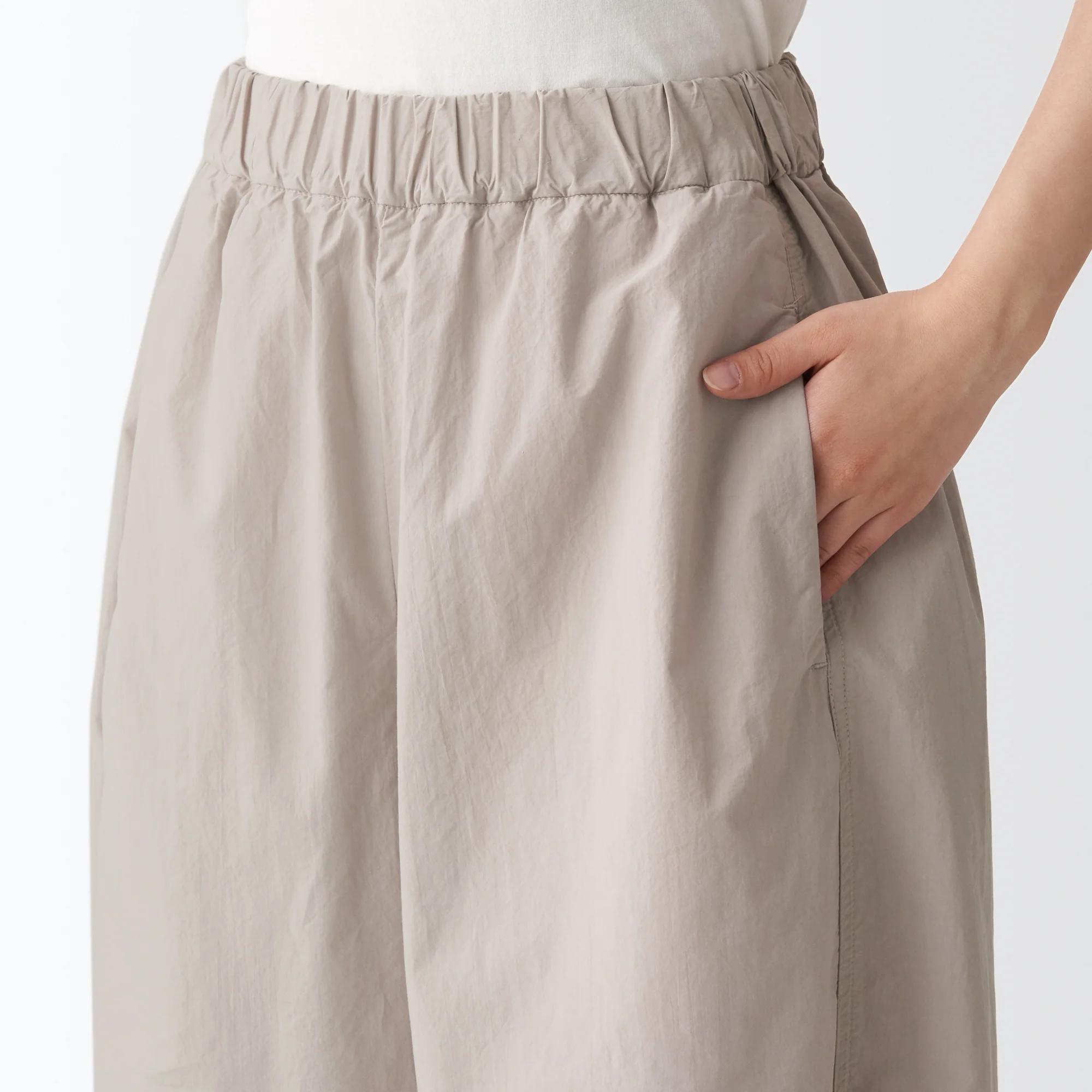Women's Densely Woven Wide Pants One Size - Image 7