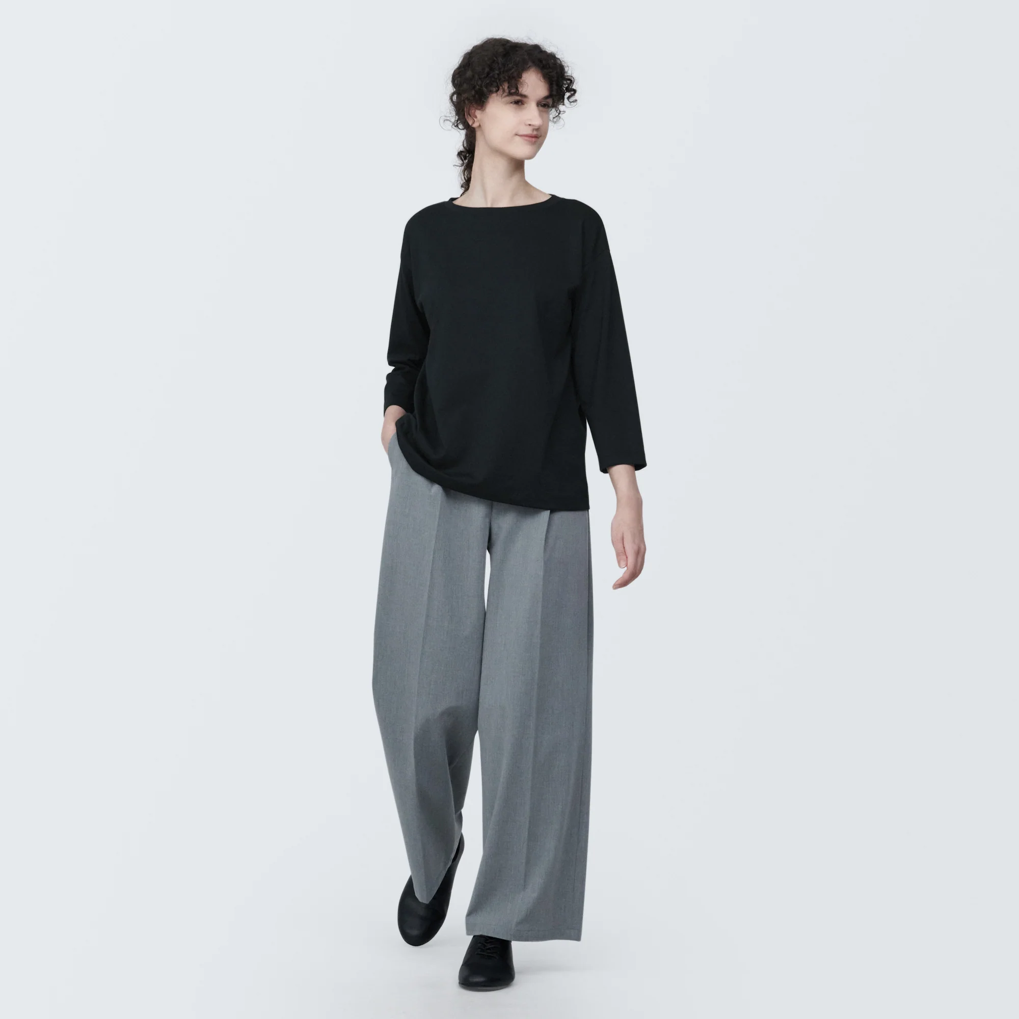 Women's Jersey Boat Neck 3/4 Sleeve T-Shirt - Image 4
