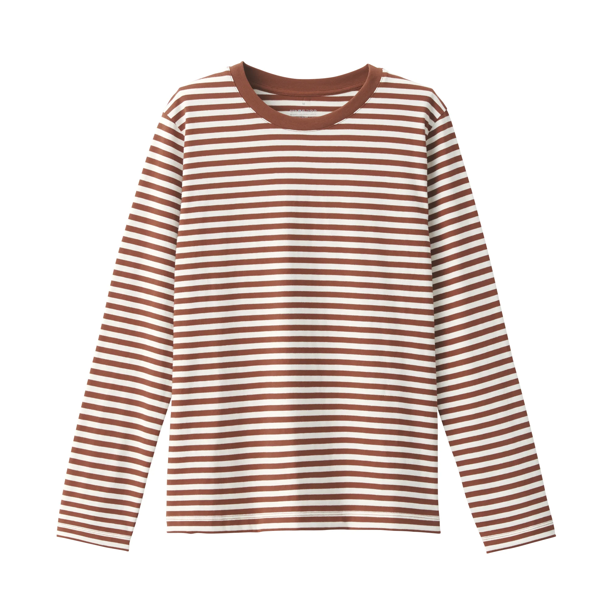 Women's Jersey Crew Neck Long Sleeve Striped T-Shirt - Image 18
