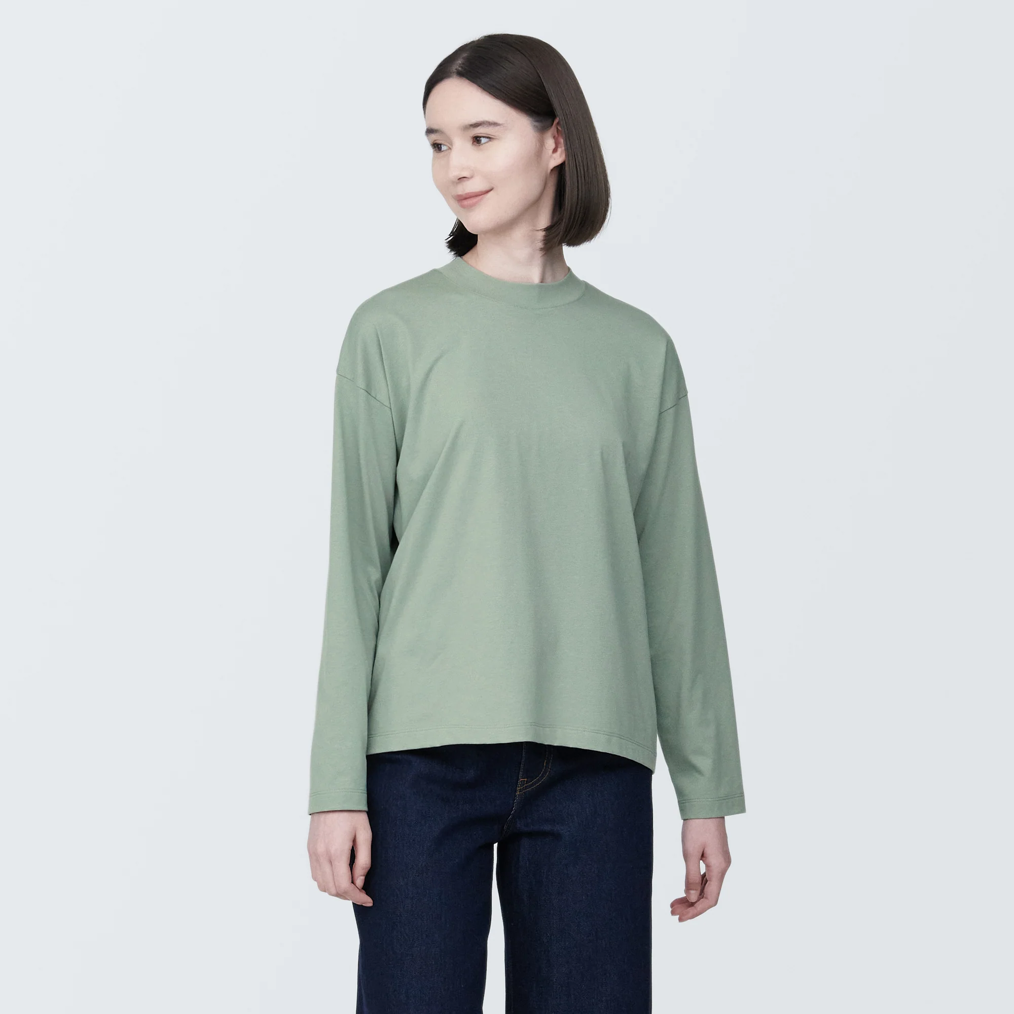 Women's Jersey Crew Neck Long Sleeve T-Shirt - Image 3