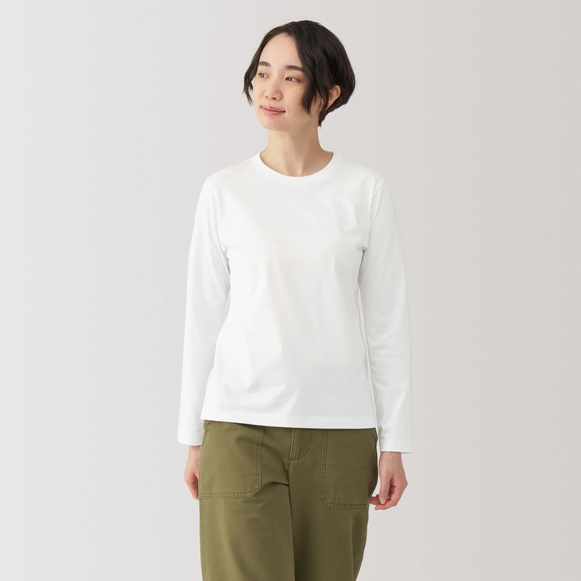 Women's Jersey Crew Neck Long Sleeve T-Shirt - Image 10