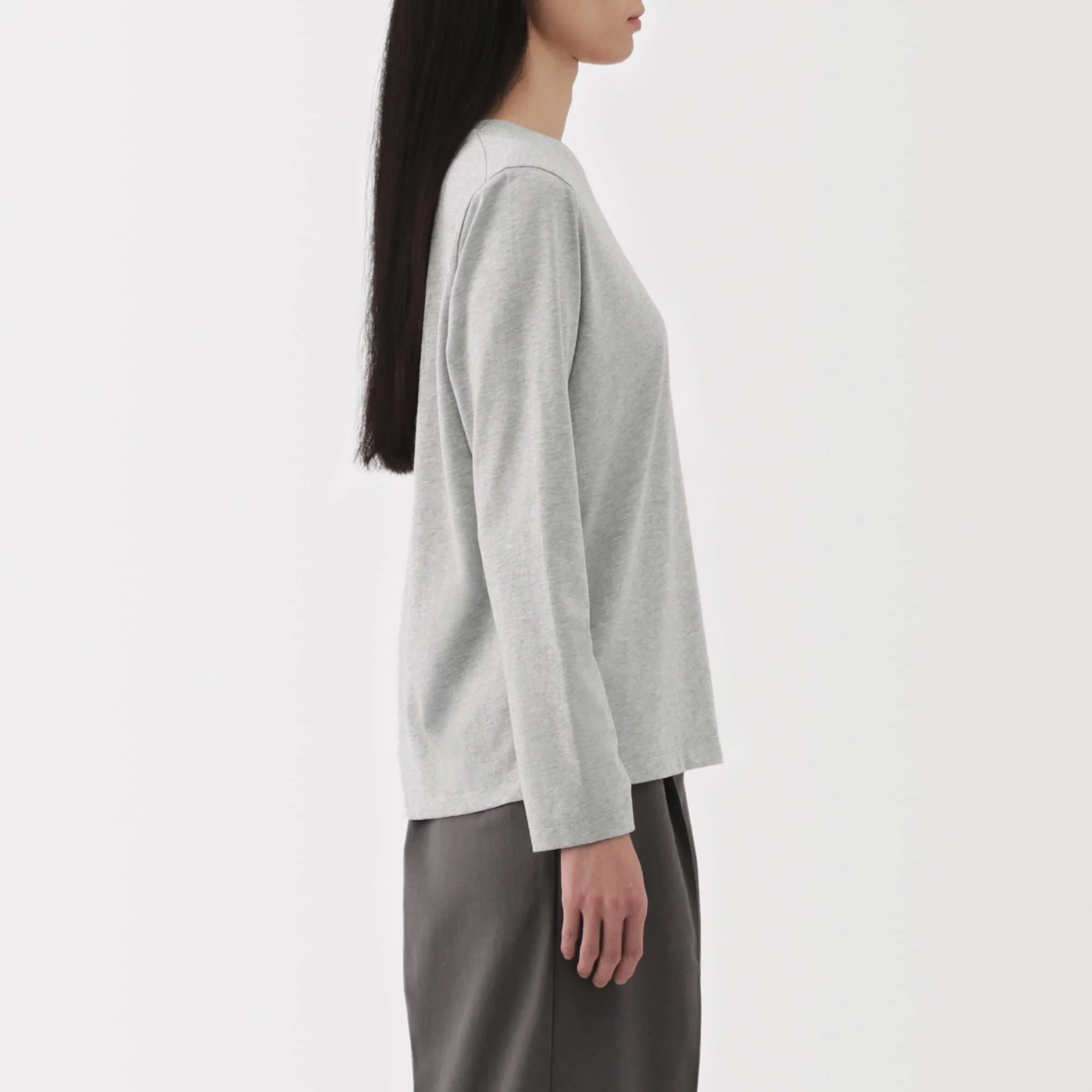 Women's Jersey Crew Neck Long Sleeve T-Shirt - Image 20