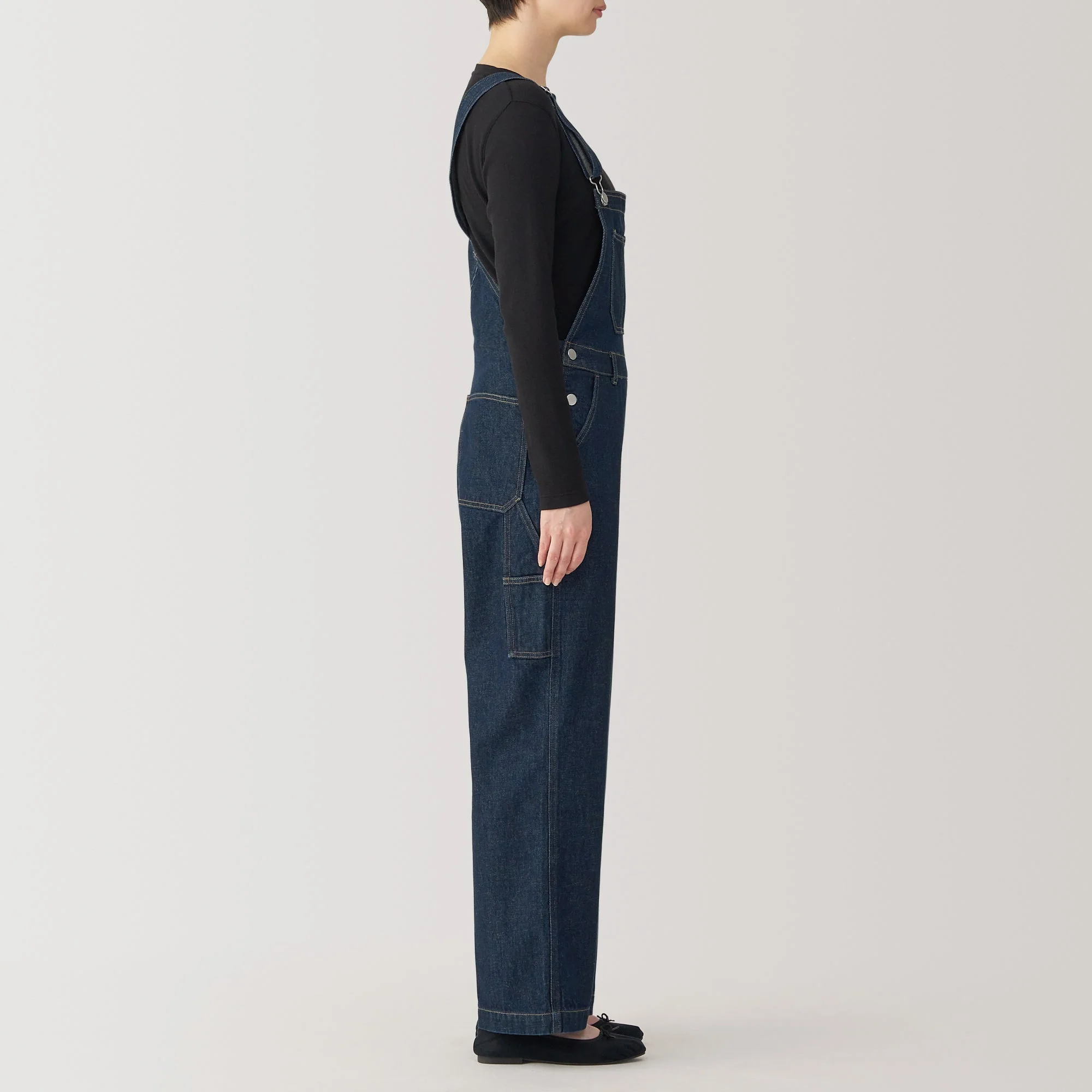 Women's Kapok Blend Denim Overalls - Image 16