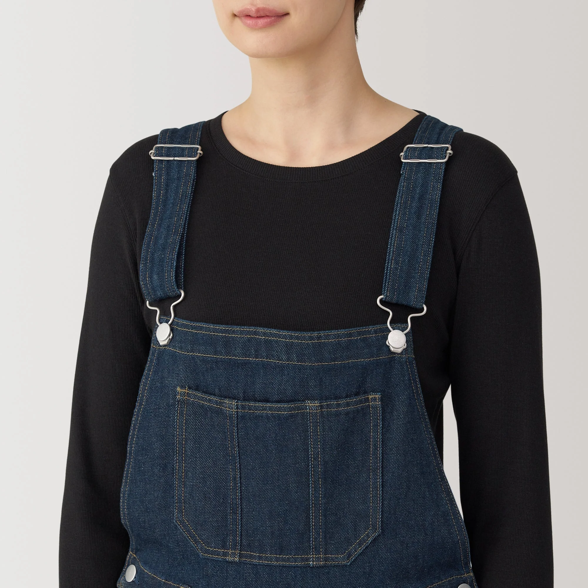 Women's Kapok Blend Denim Overalls - Image 18