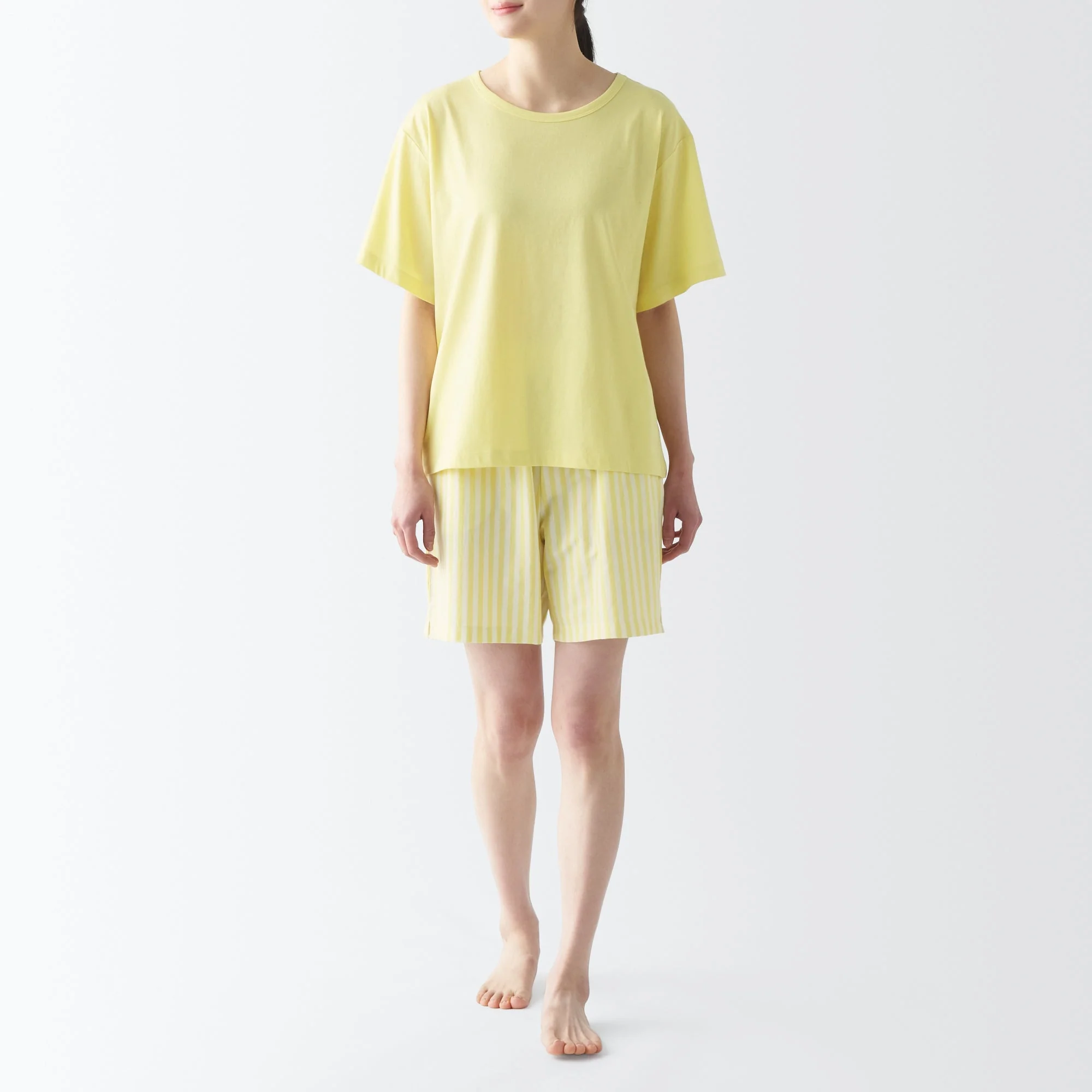 Women's Moisture-Wicking Cotton Short Sleeve Loungewear Set