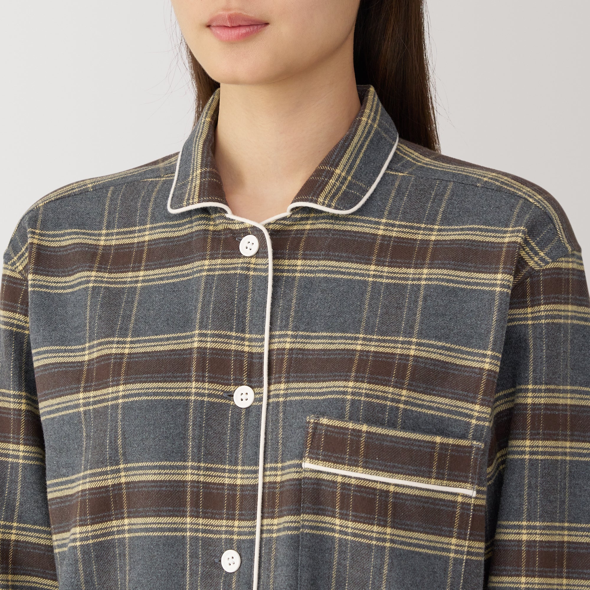 Women's Side Seamless Flannel Pajamas - Image 74