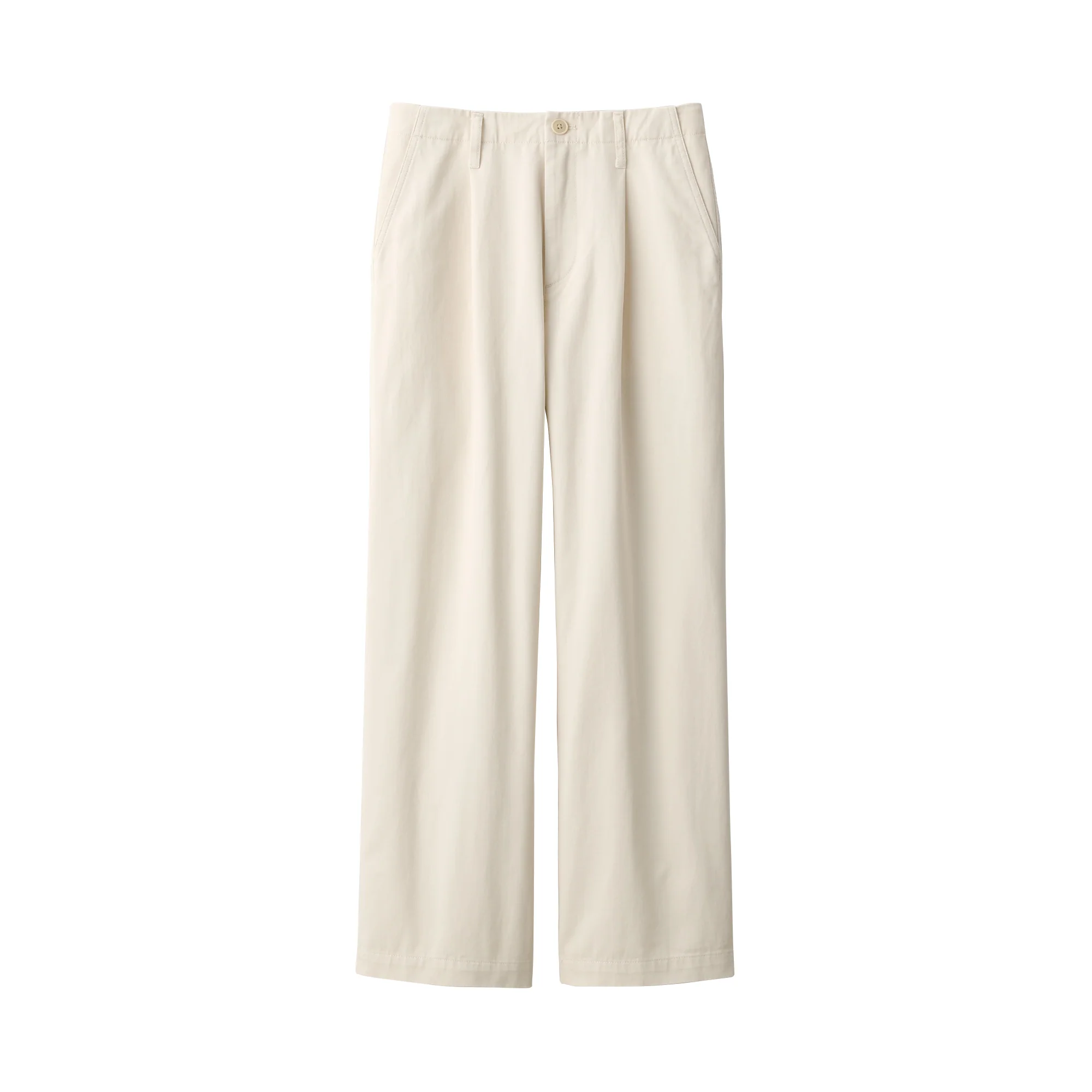 Women's Slub Yarn Chino Darted Wide Pants - Image 2
