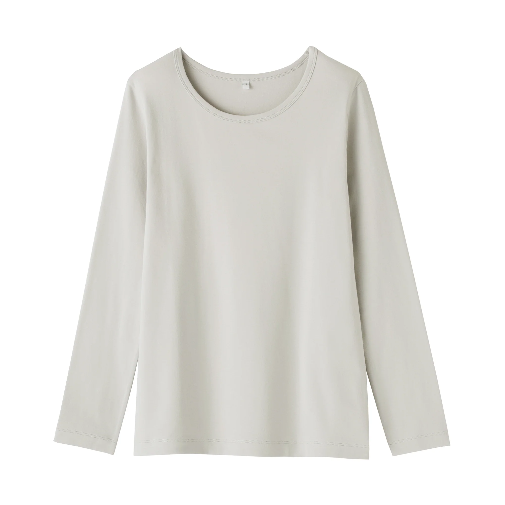 Women's Stretch Ribbed Crew Neck Long Sleeve T-Shirt - Image 29