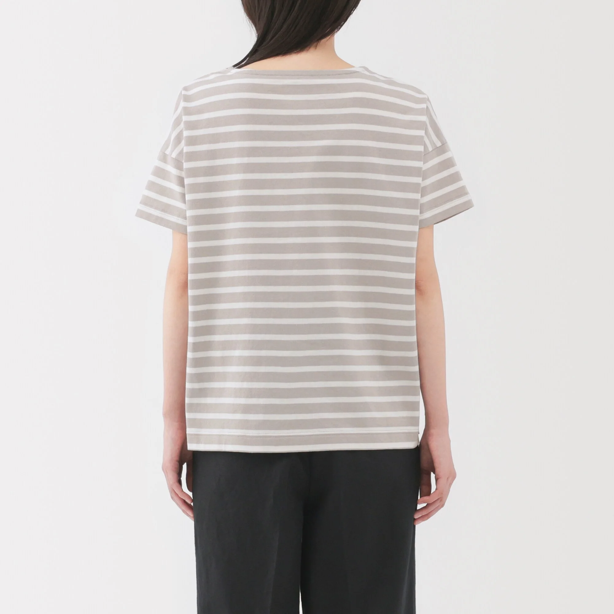 Women's Striped Boat Neck Short Sleeve T-Shirt - Image 6