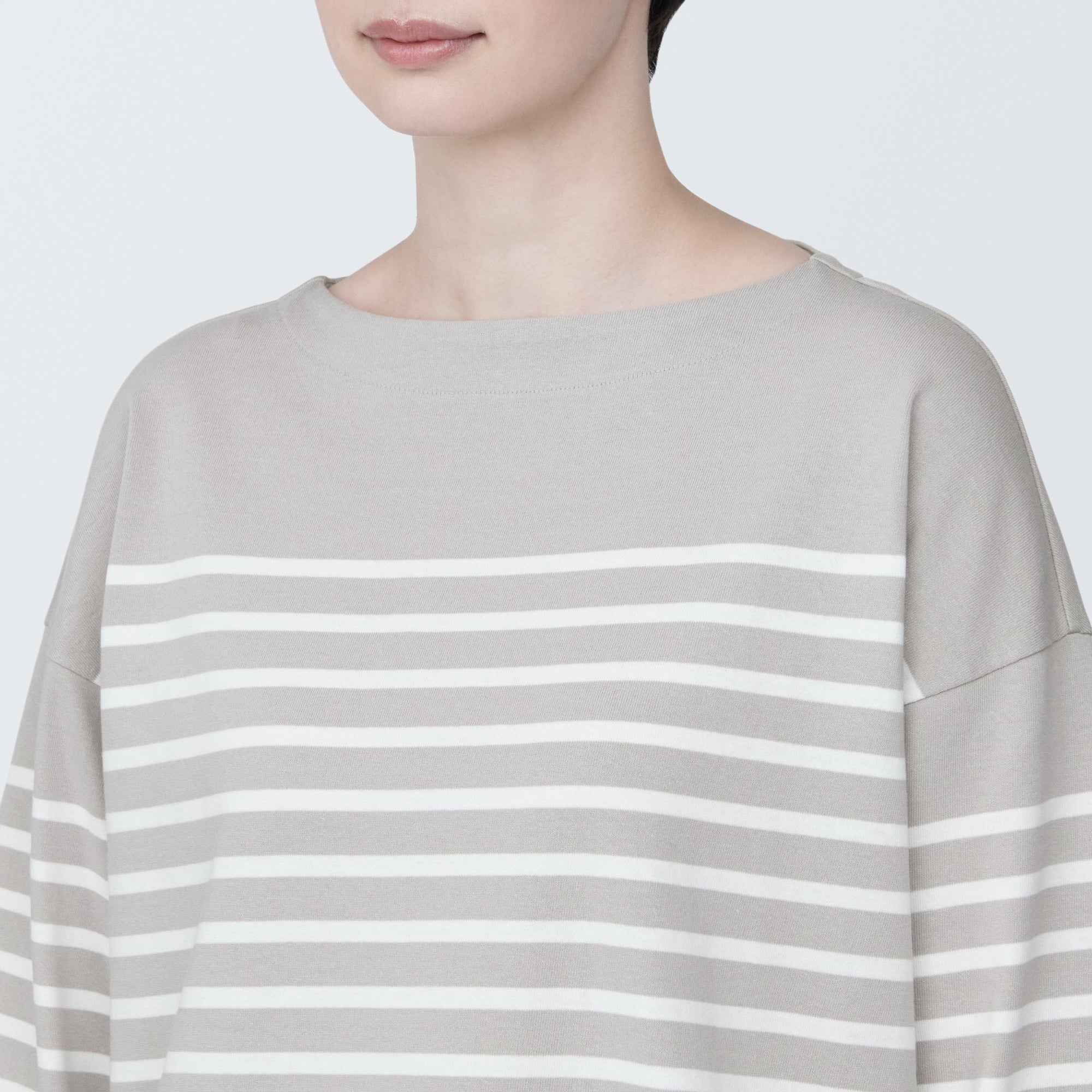 Women's Striped Boatneck 3/4 Sleeve T-Shirt - Image 23