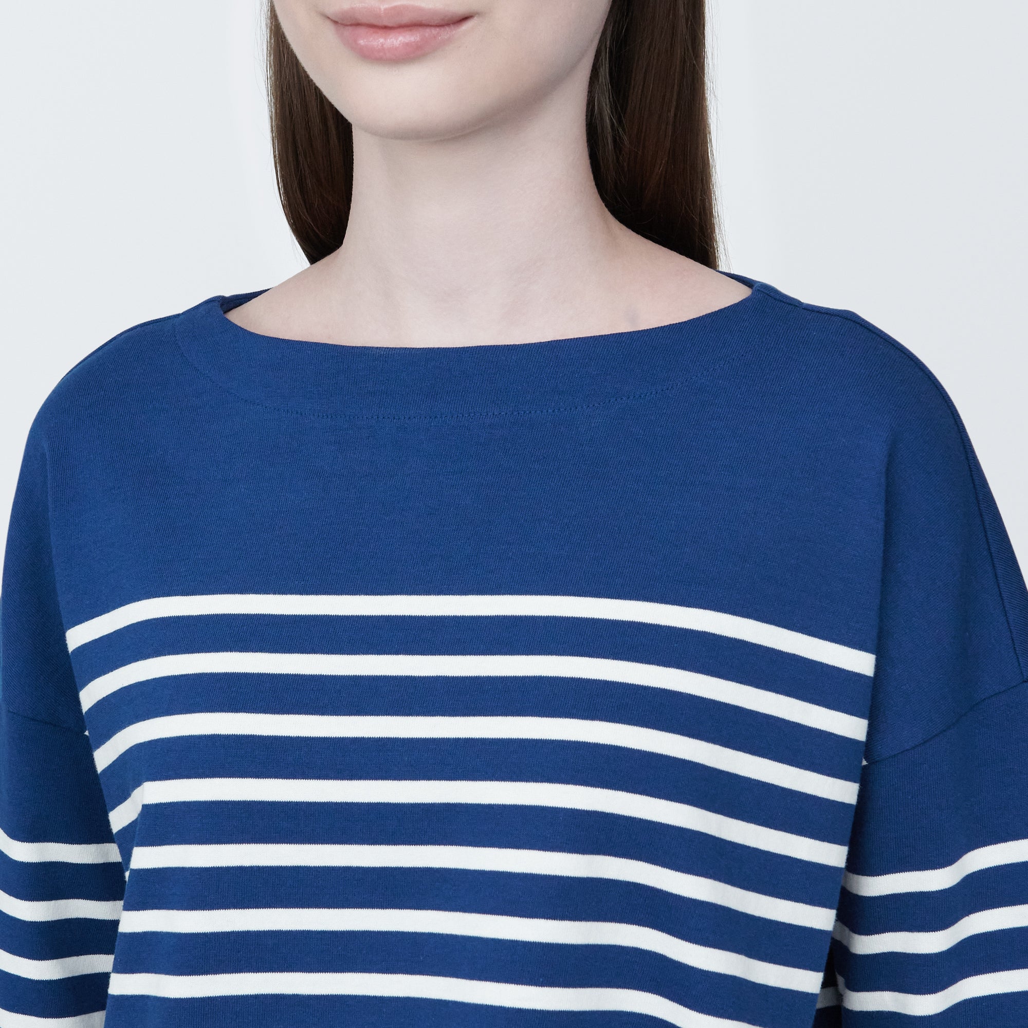 Women's Striped Boatneck 3/4 Sleeve T-Shirt - Image 31
