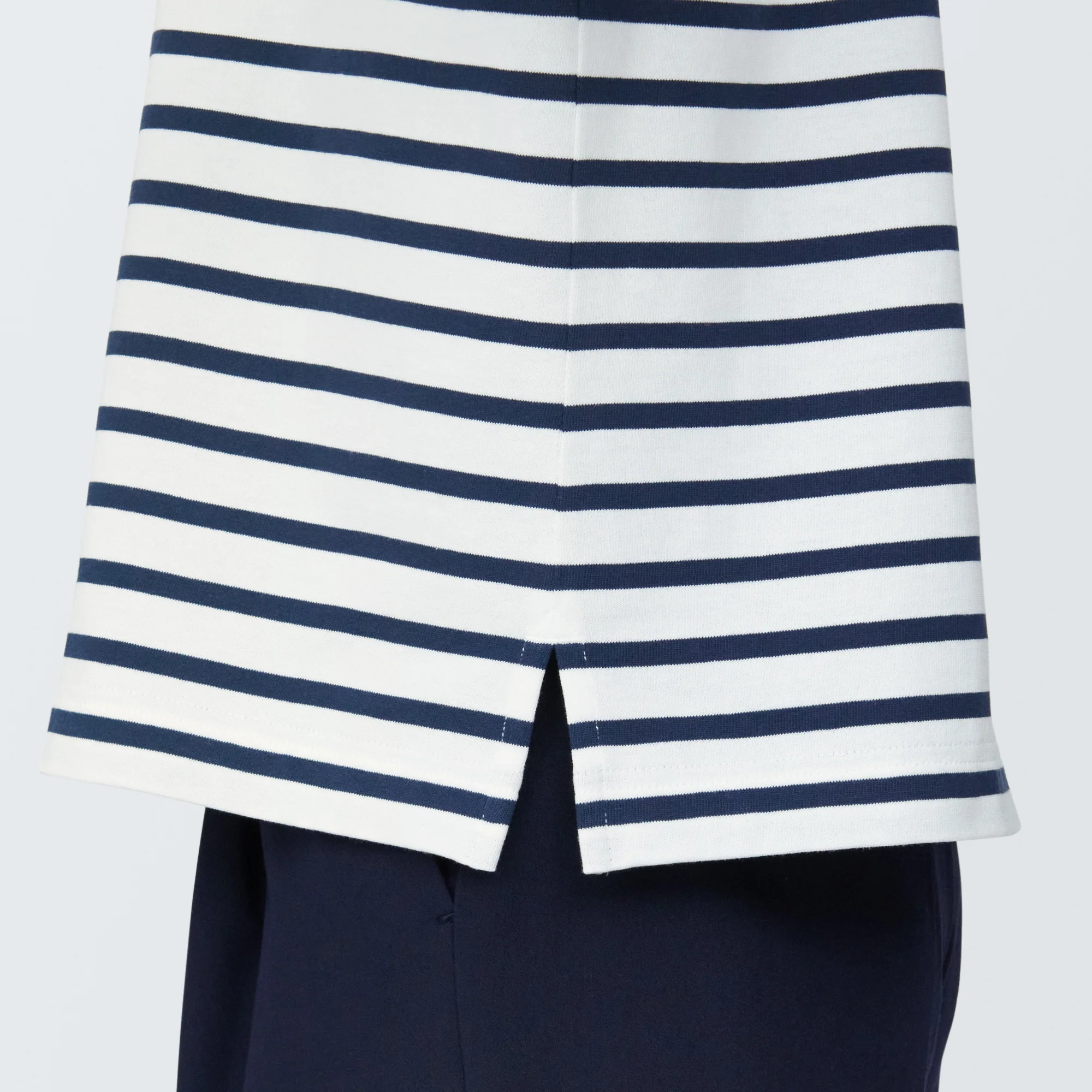 Women's Striped Boatneck 3/4 Sleeve T-Shirt - Image 40