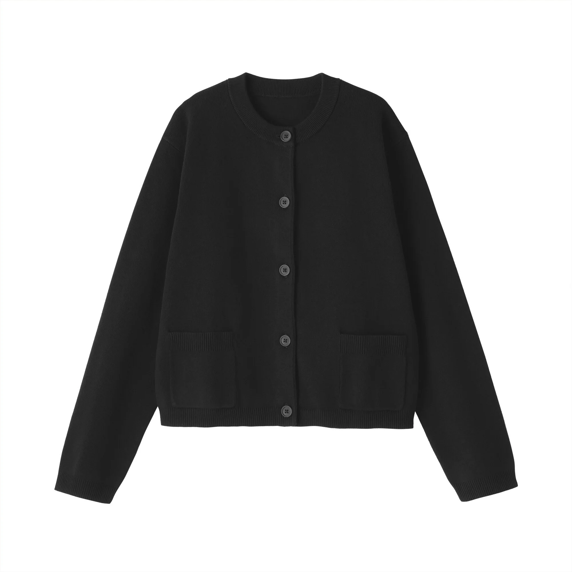 Women's Washable Crew Neck Cardigan - Image 2