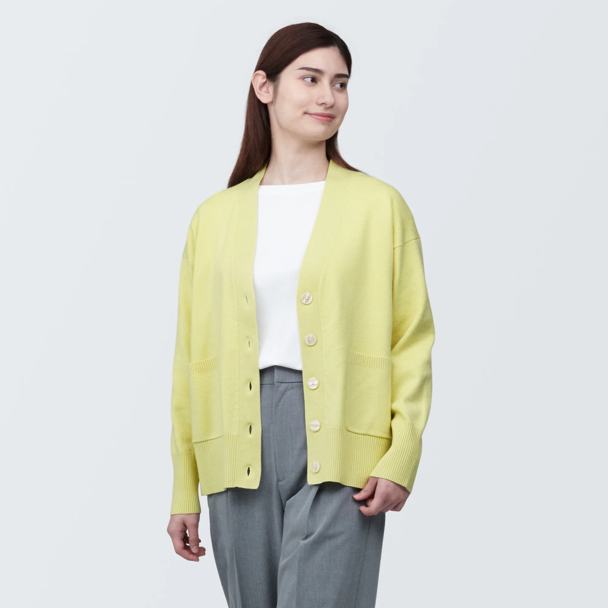 Women's Washable Milano Rib Knit V-Neck Cardigan - Image 3