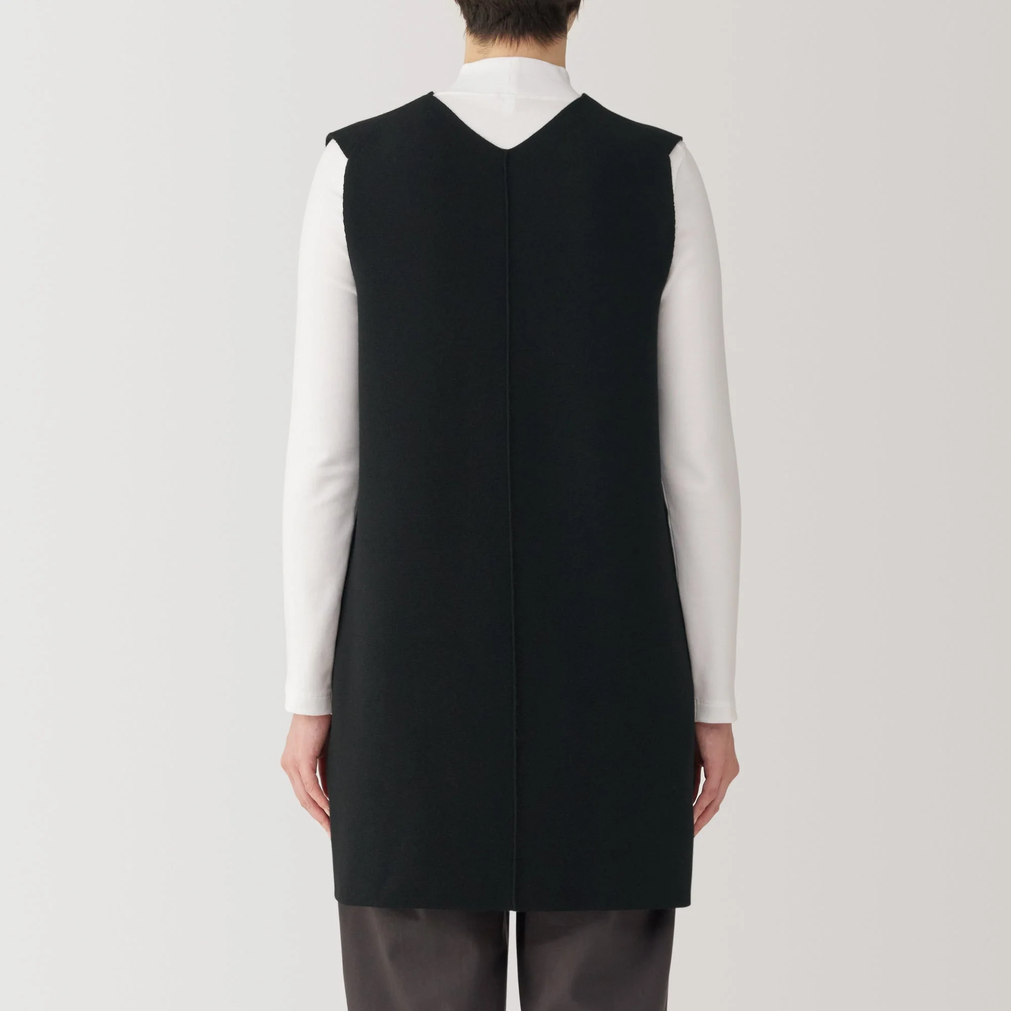 Women's Washable Milano Ribbed Long Vest - Image 6