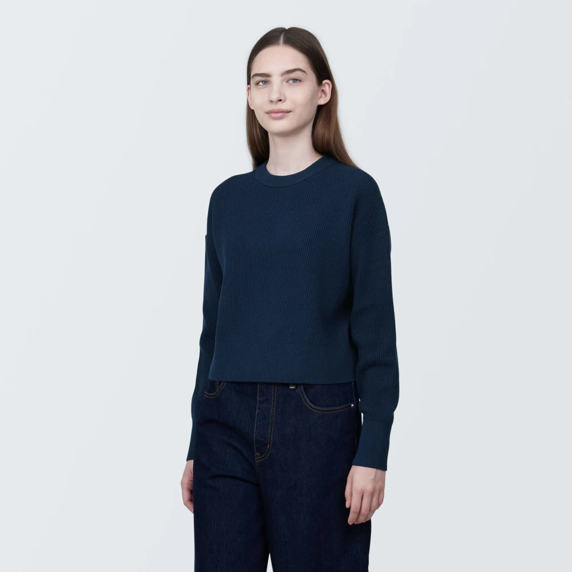 Women's Washable Rib Knit Short Sweater - Image 38