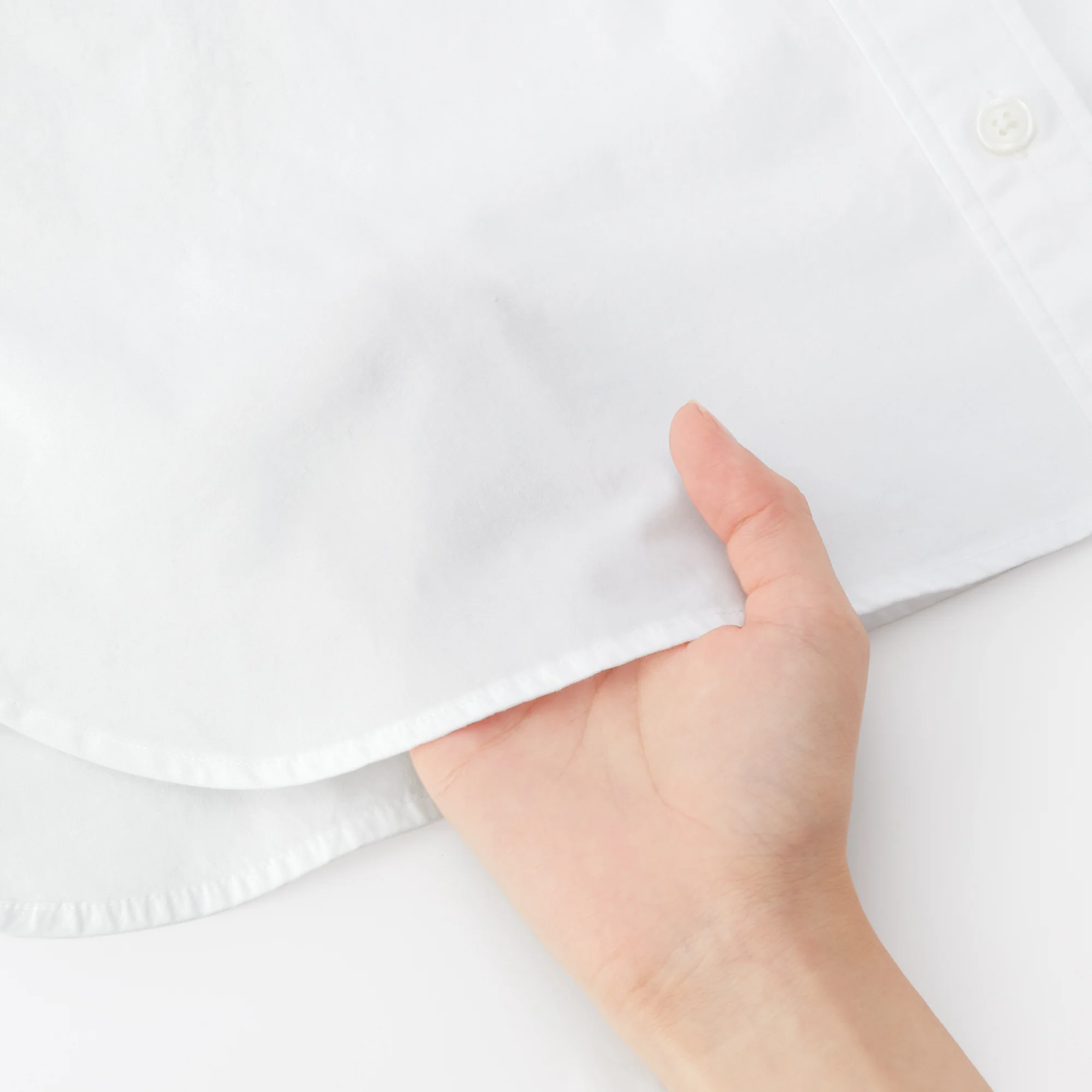 Women's Washed Broad Regular Collar Long Sleeve Shirt - Image 9