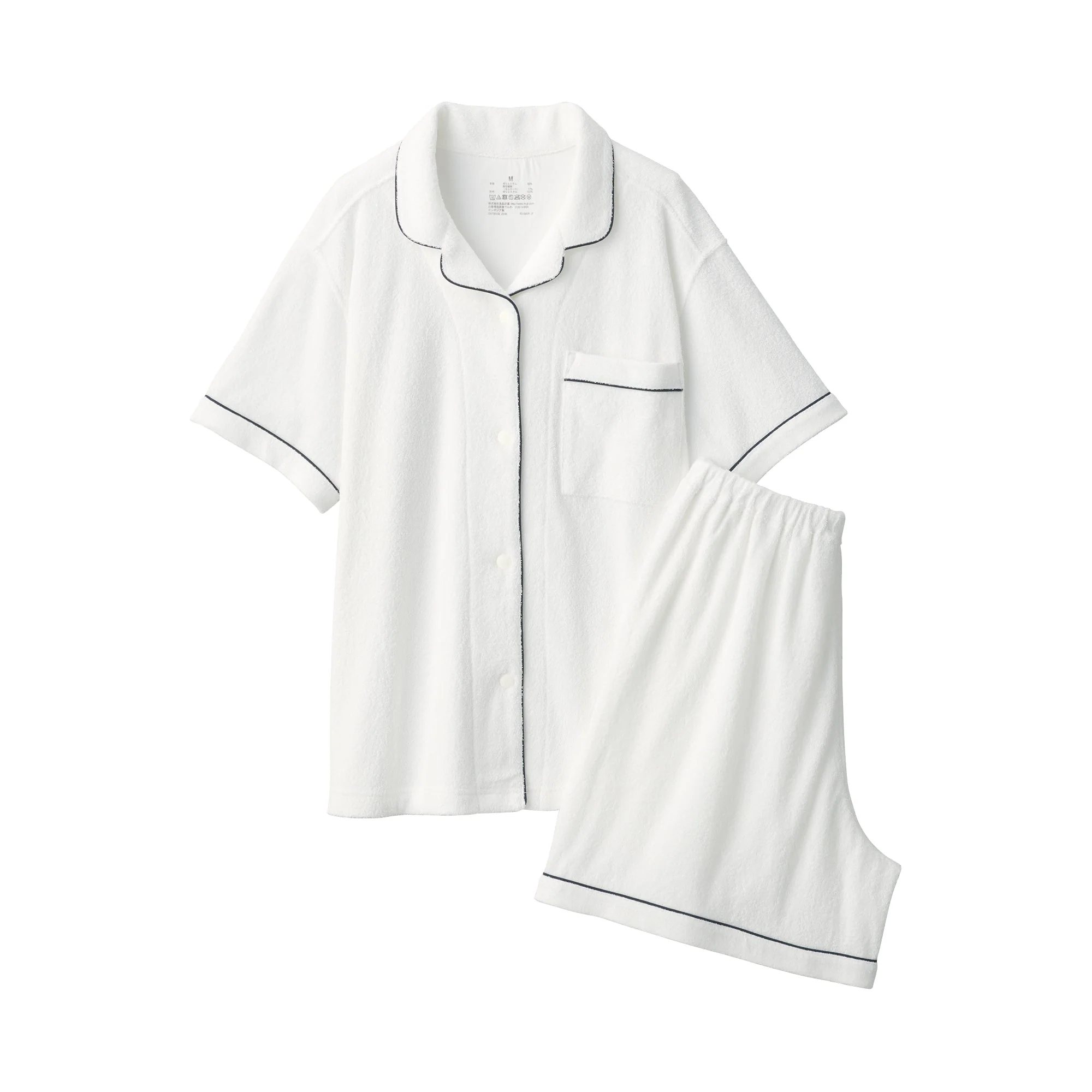 Women's Wearable Pile Towel Short Sleeve Pajamas - Image 11