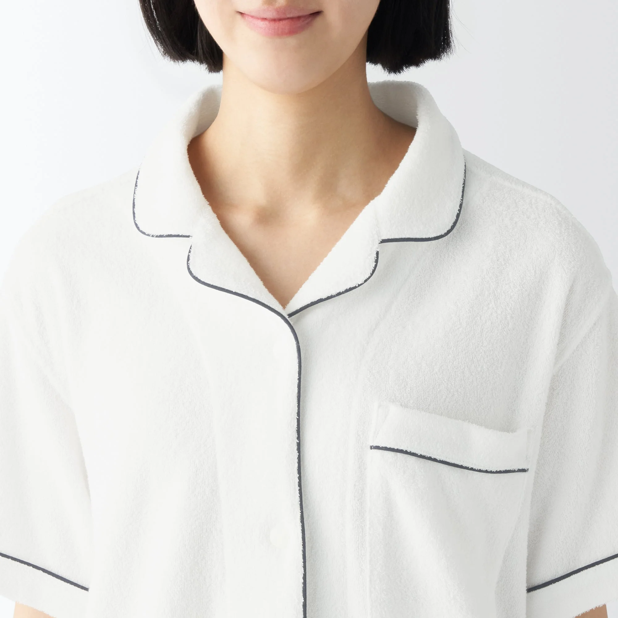 Women's Wearable Pile Towel Short Sleeve Pajamas - Image 16