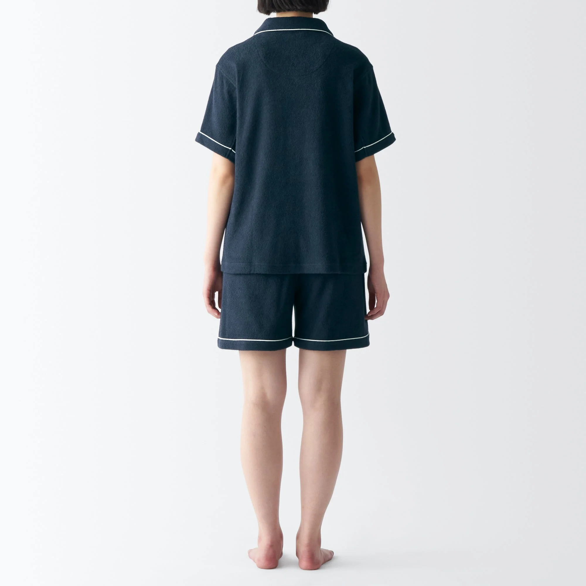 Women's Wearable Pile Towel Short Sleeve Pajamas - Image 24