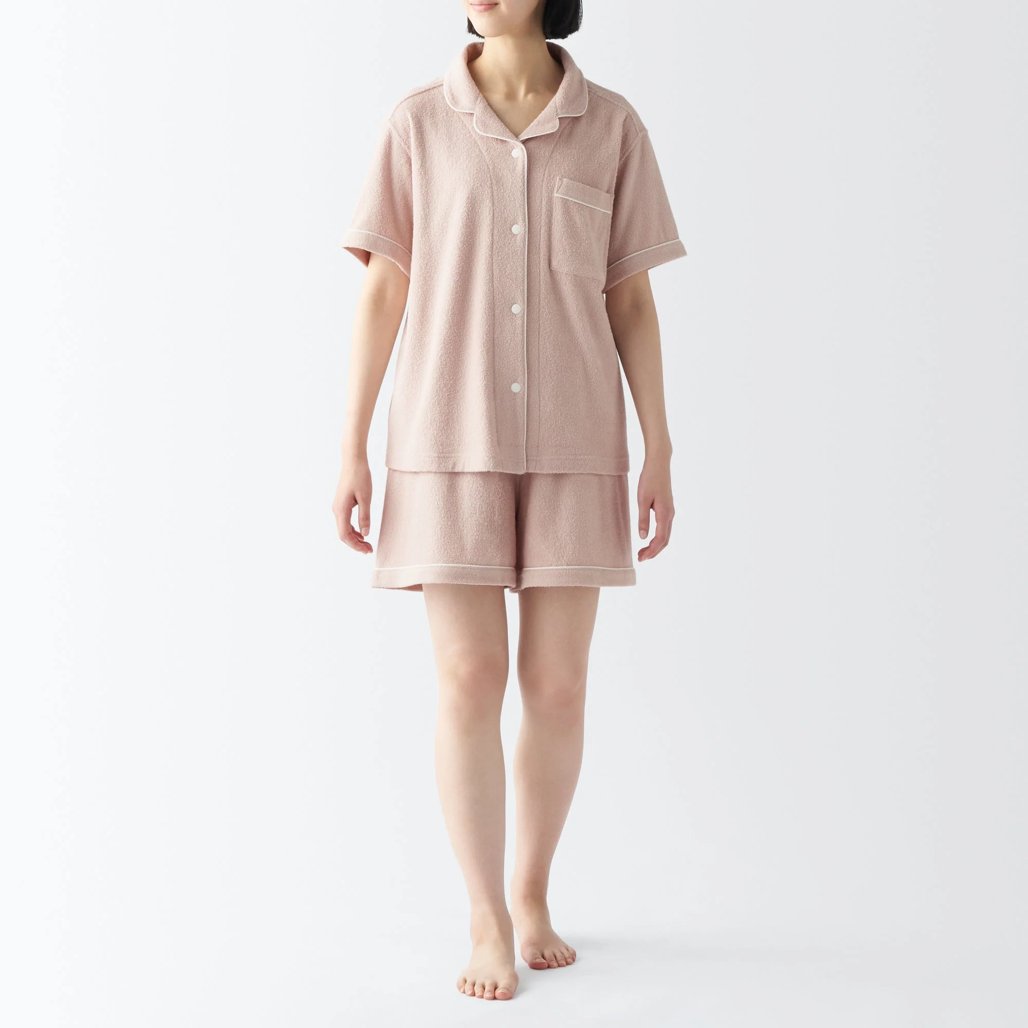 Women's Wearable Pile Towel Short Sleeve Pajamas - Image 3