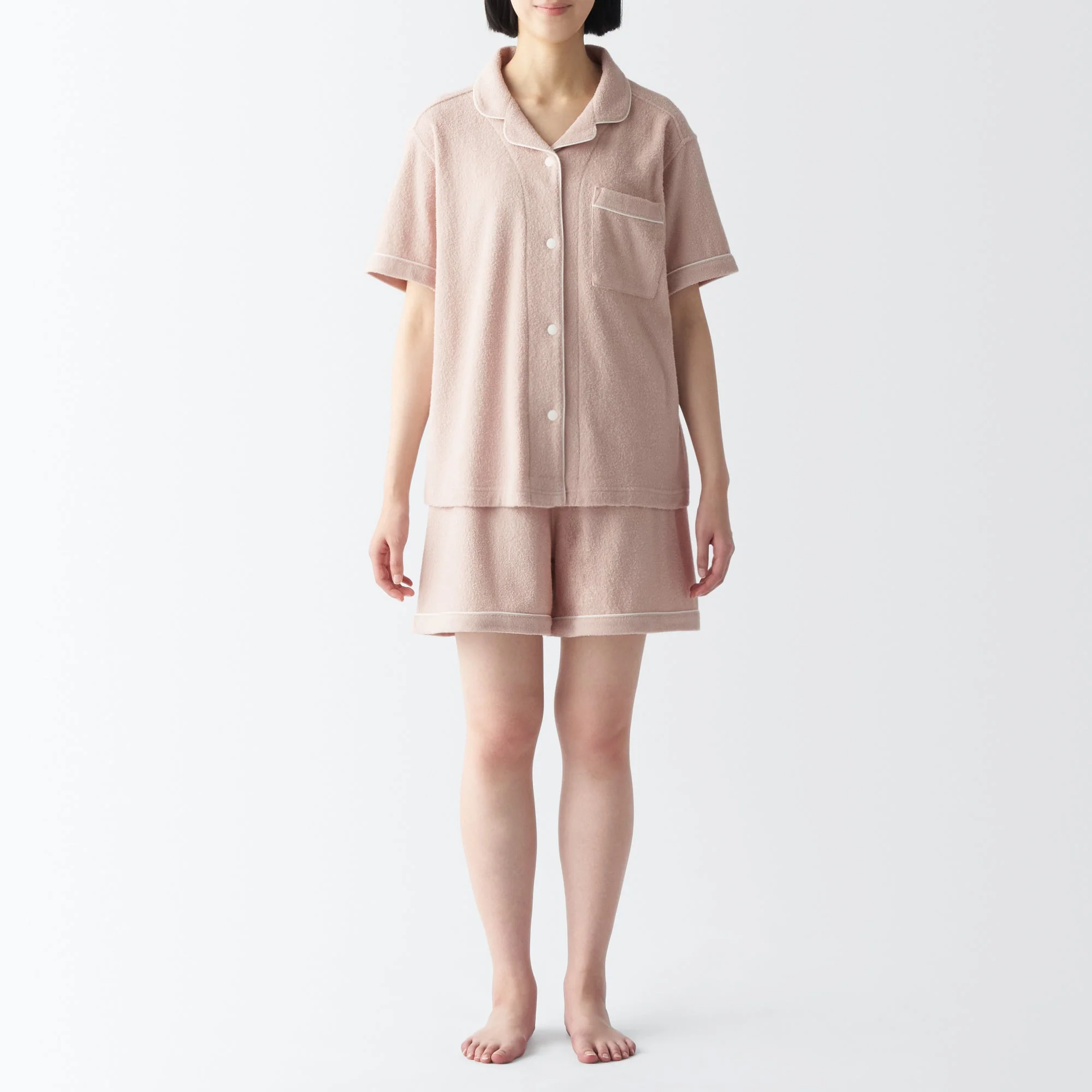 Women's Wearable Pile Towel Short Sleeve Pajamas - Image 4