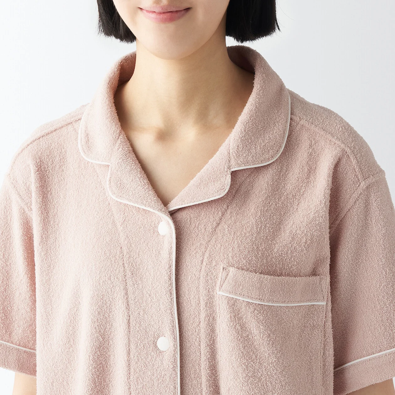 Women's Wearable Pile Towel Short Sleeve Pajamas - Image 7