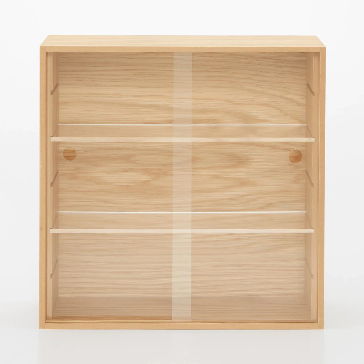 Wooden Display Case with Sliding Doors - Image 3