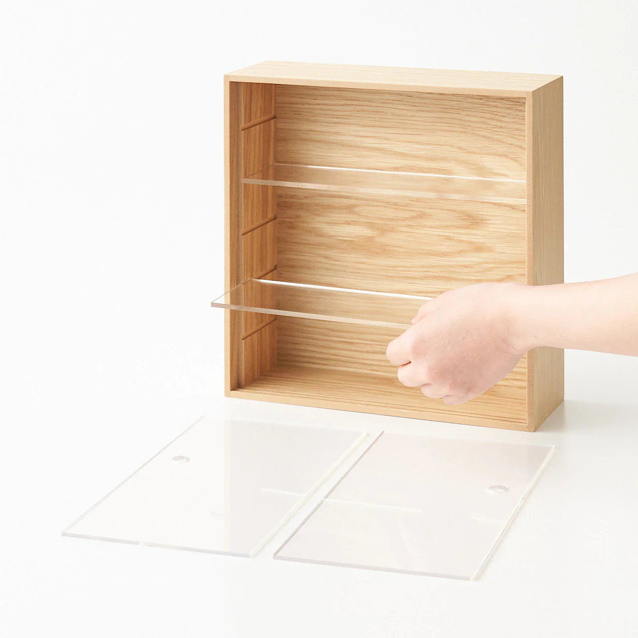 Wooden Display Case with Sliding Doors - Image 7