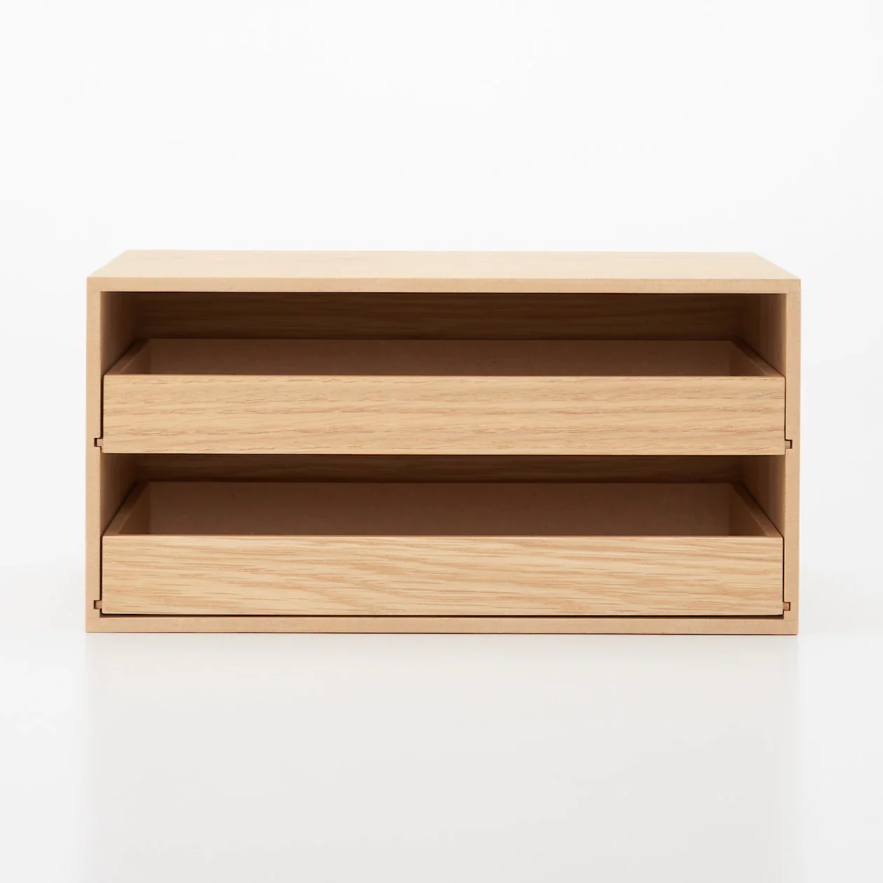 Wooden Storage Tray 2 Drawers - Image 3
